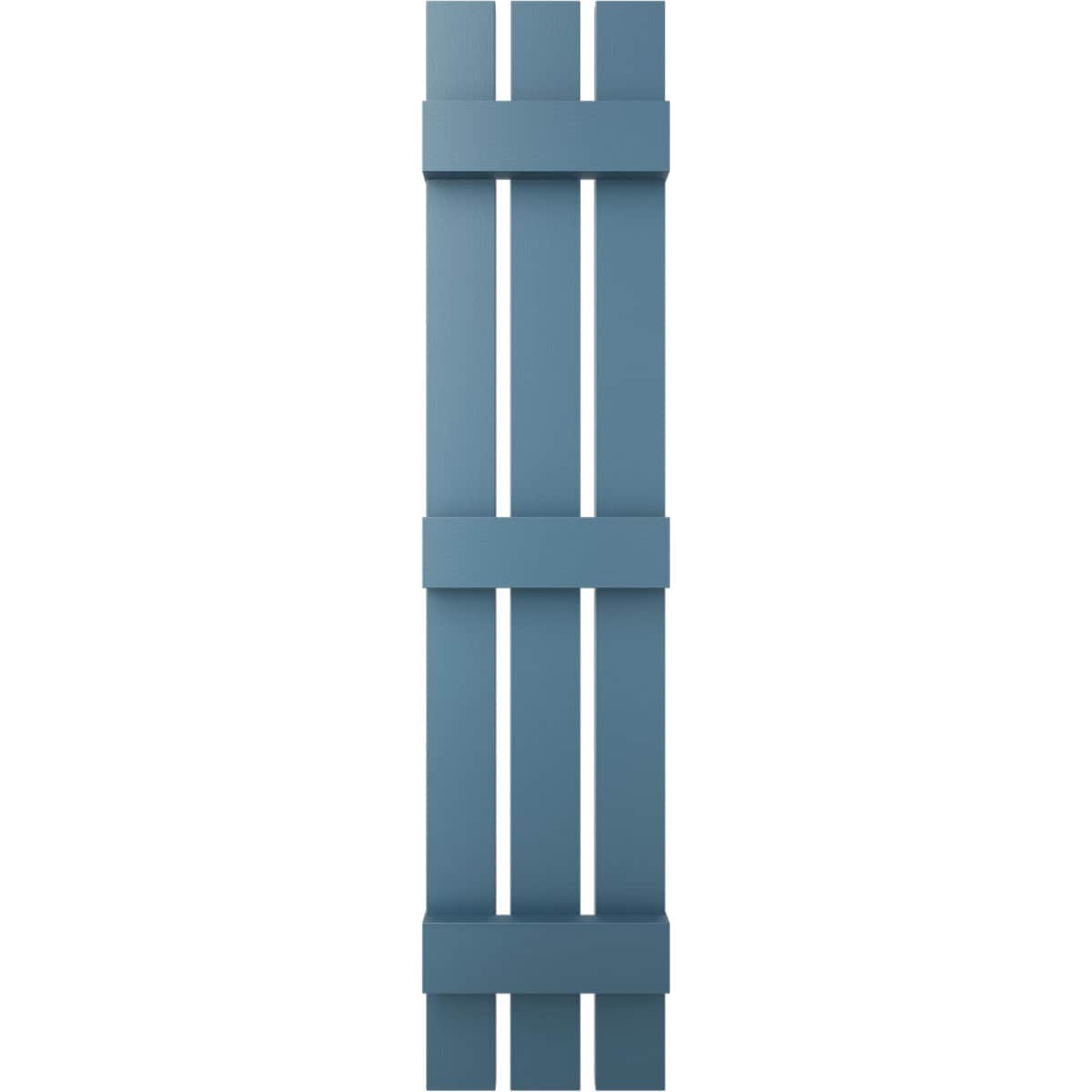 Ekena Millwork LS3C12X06900CB 12-in W x 69-in H Classic Blue Board and batten Spaced Exterior Shutters ( 2 -Pack )