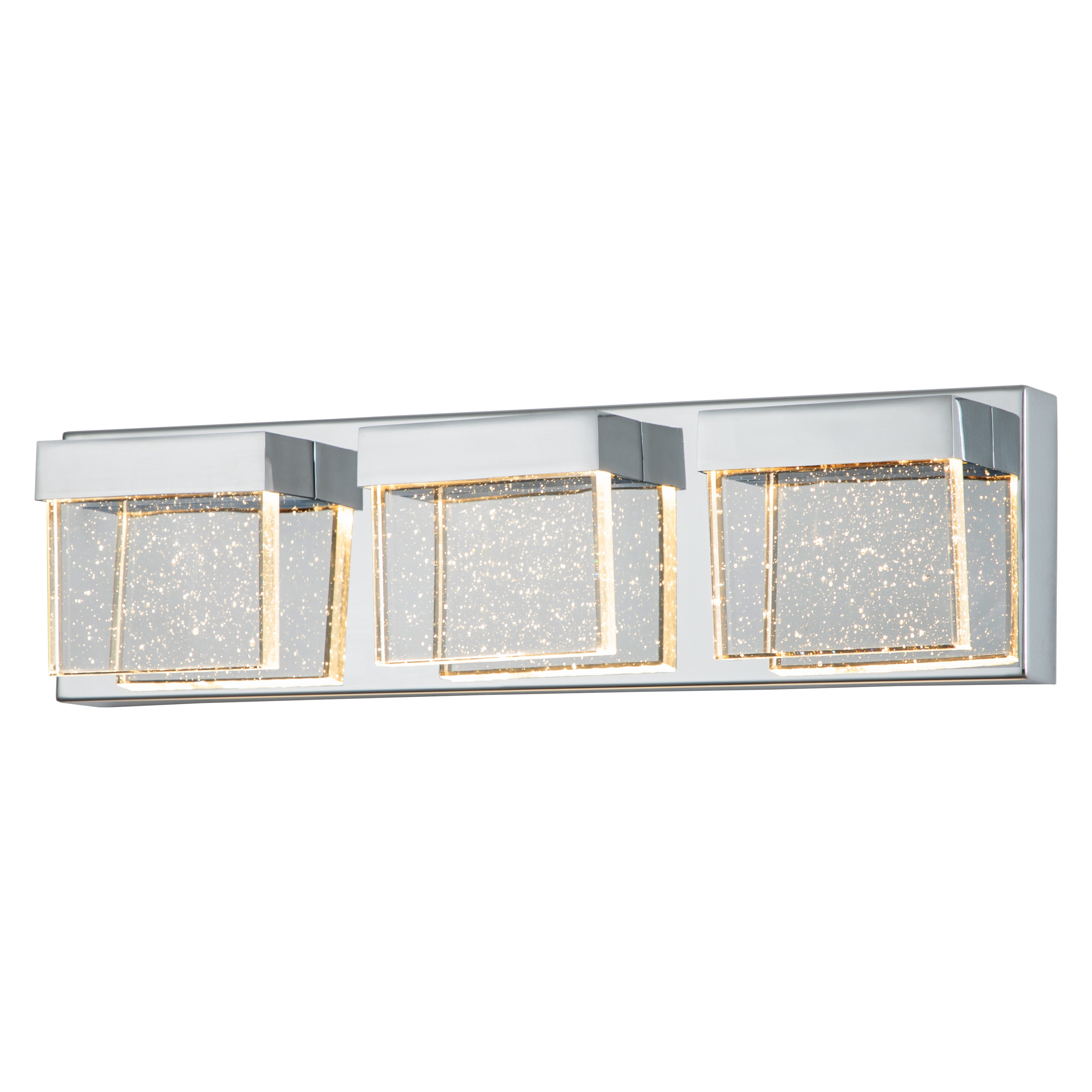 C Cattleya CA2225-3W 17.25-in 3 -Light Chrome Integrated LED Modern/contemporary Vanity light
