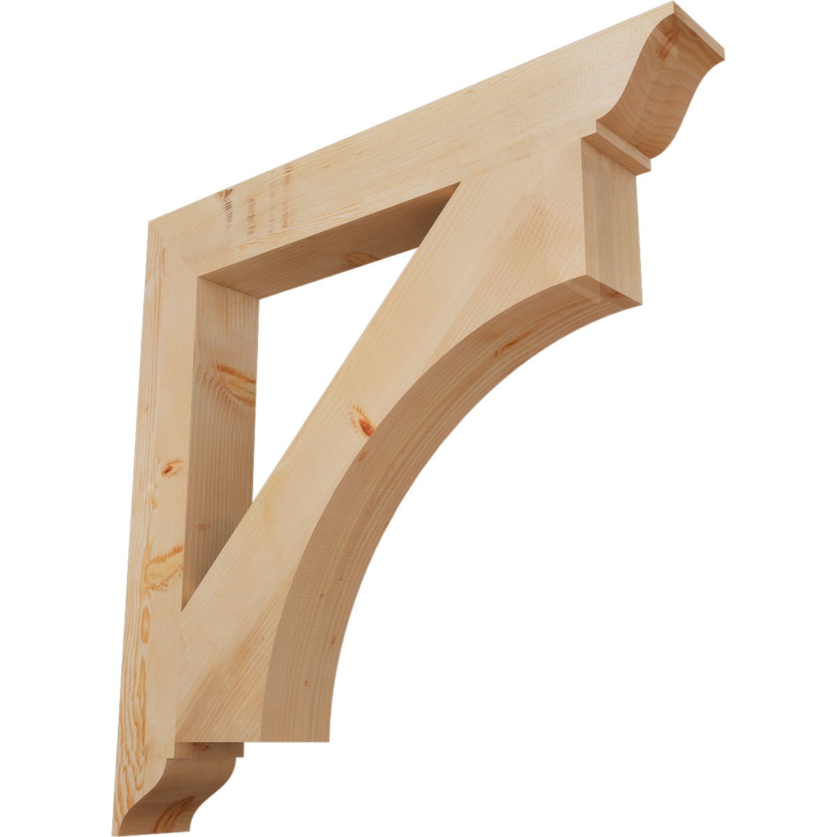 Ekena Millwork BKT06X44X44WTL01SDF Westlake traditional smooth 5-1/2-in x 44-in x 44-in Douglas fir Brown Wood Standard bracket