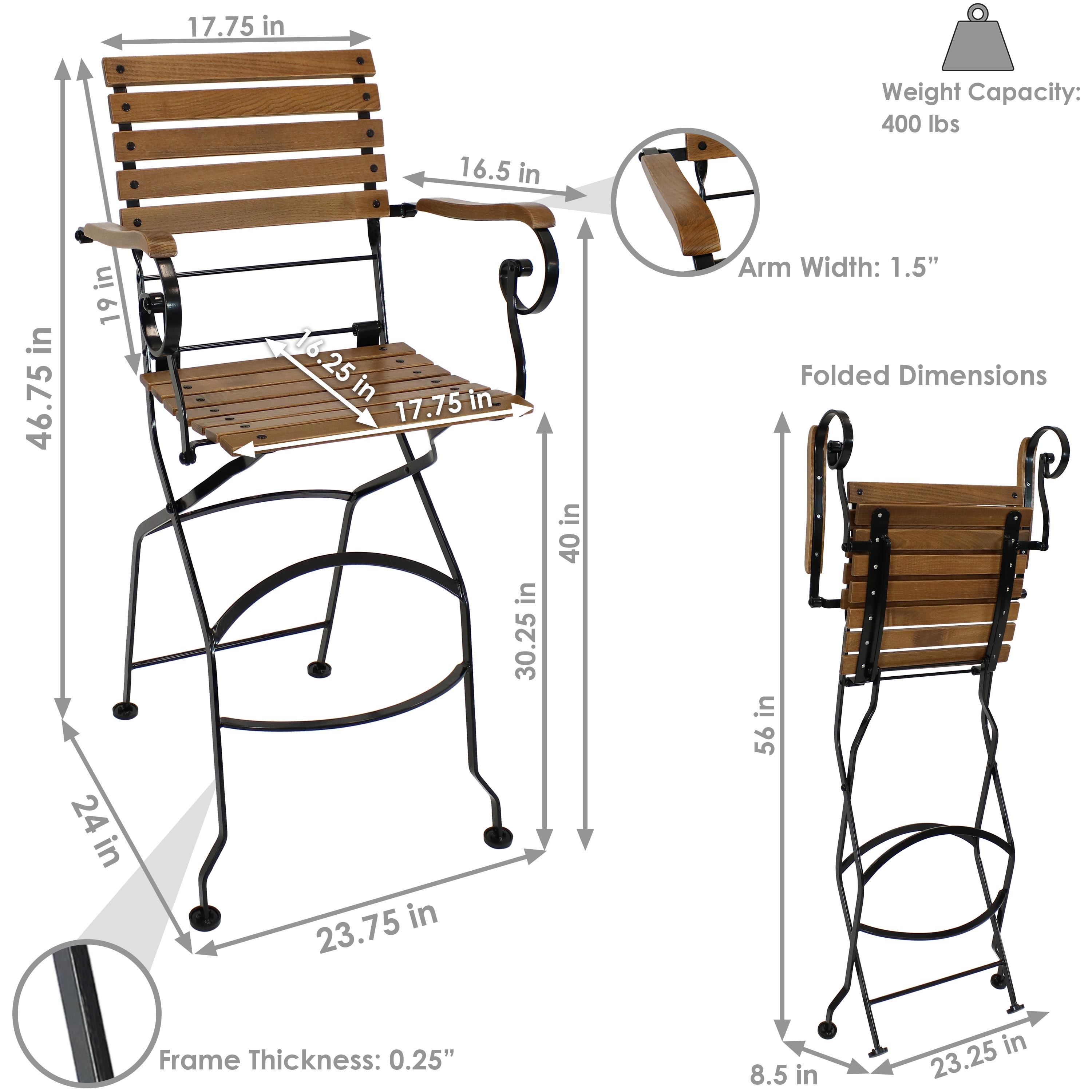 Sunnydaze Decor DMR-776 Patio-Chairs - View #5