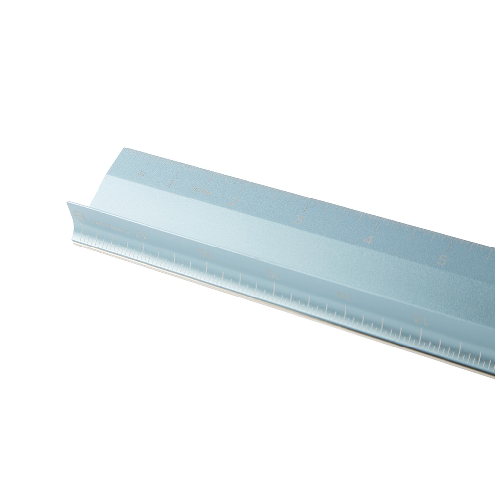 Aluminum Ruler (Metric) Blue