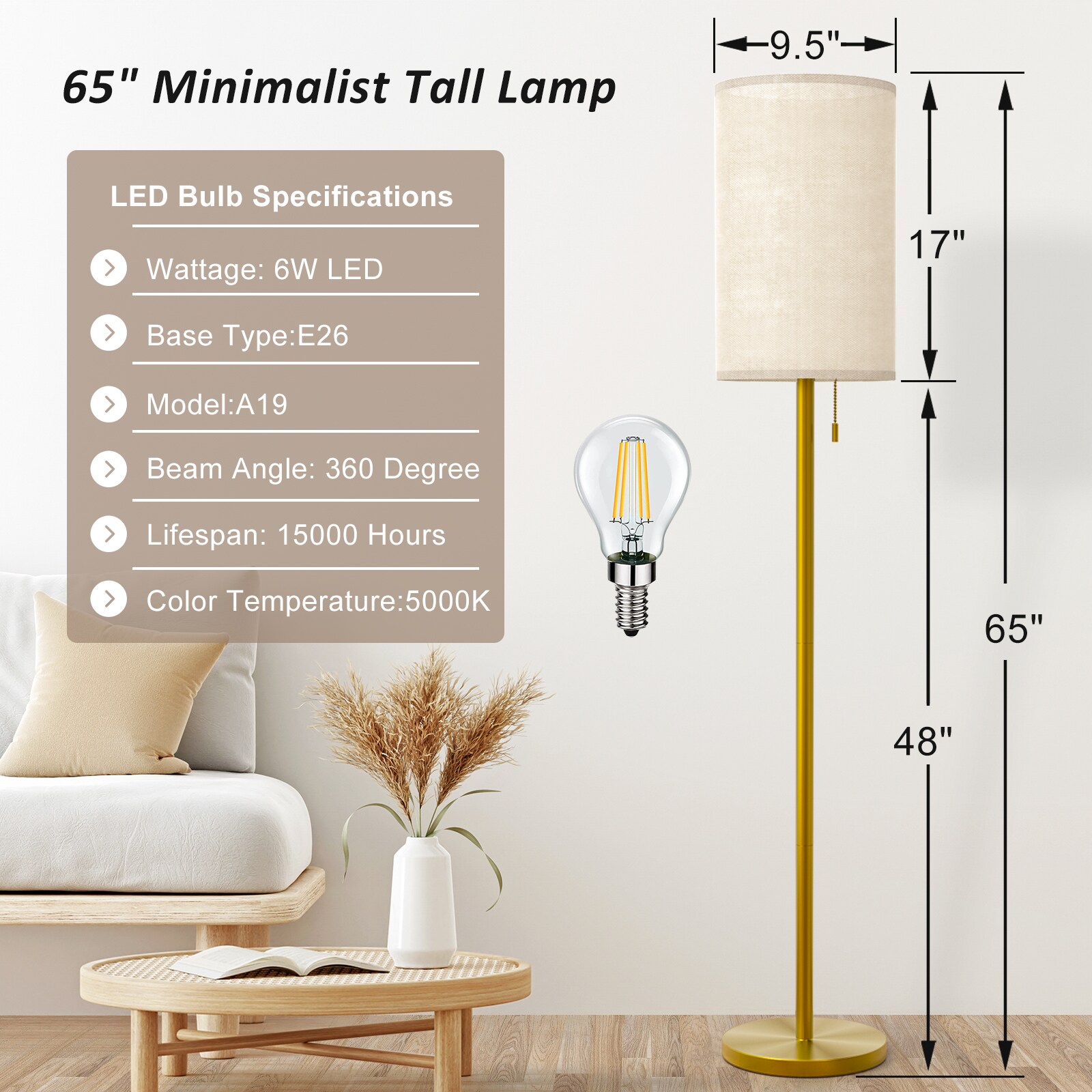 Maxax F221-GD floorlamps - View #5