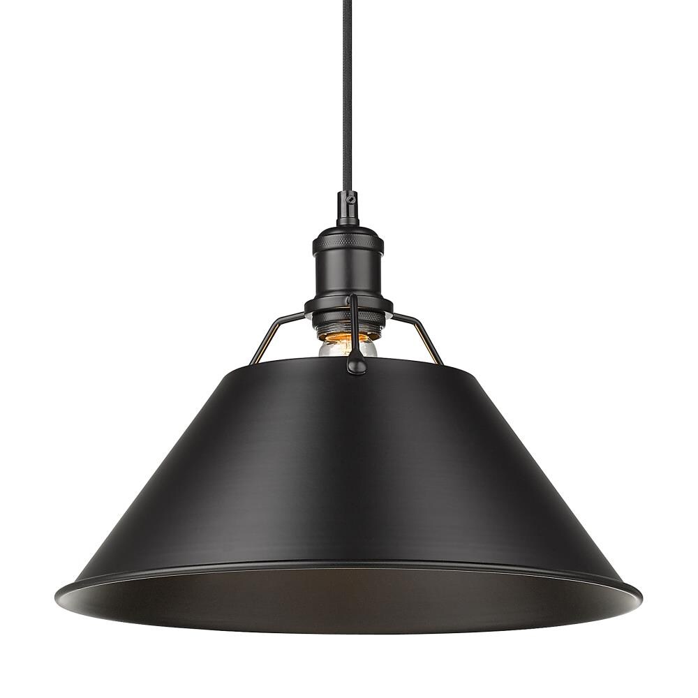 Golden Lighting 3306-L BLK-BLK Pendant-Lights - View #3