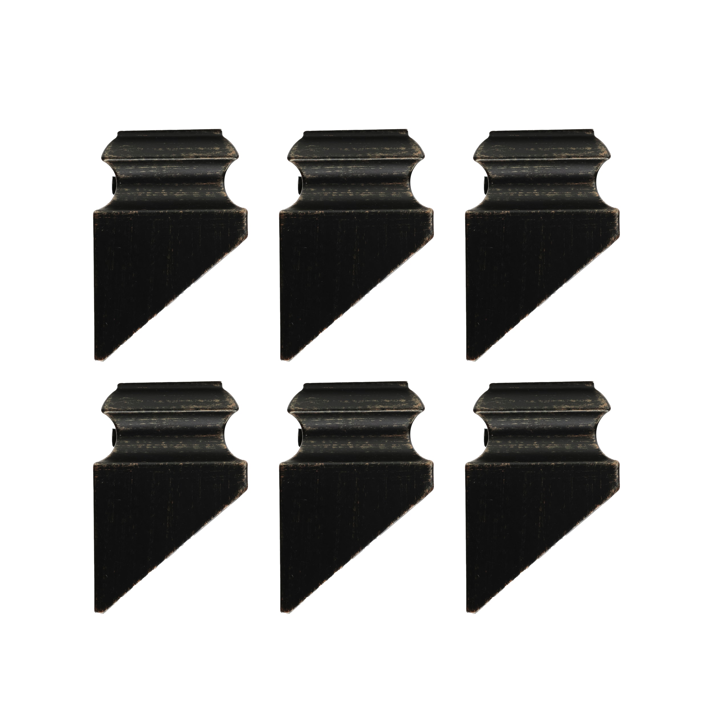 RELIABILT WGSH904RB 1.875-in x 1.3125-in Rubbed Bronze Aluminum Square Stair Baluster Shoe (6-Pack)