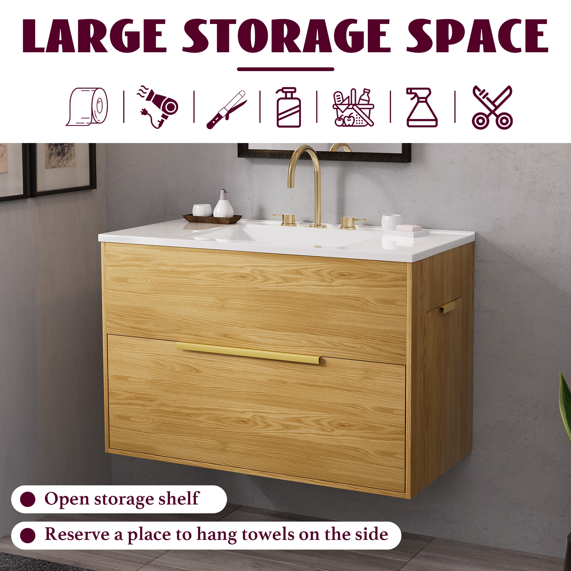 JEAREY JE-12JDP-GRAY Bath-Vanity-Combo - View #6