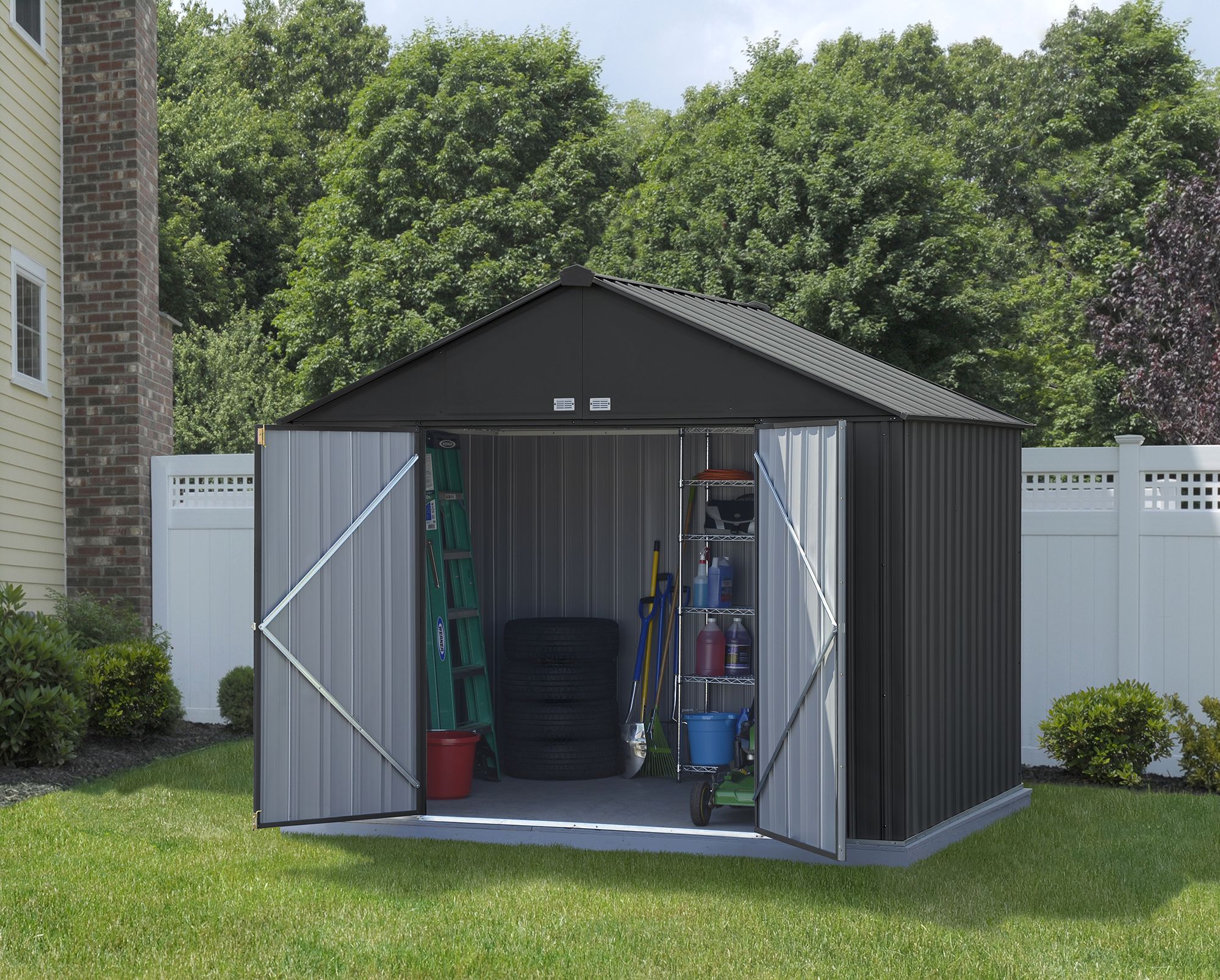 Arrow EZ10872HVCC Metal-Storage-Buildings-Sheds - View #6