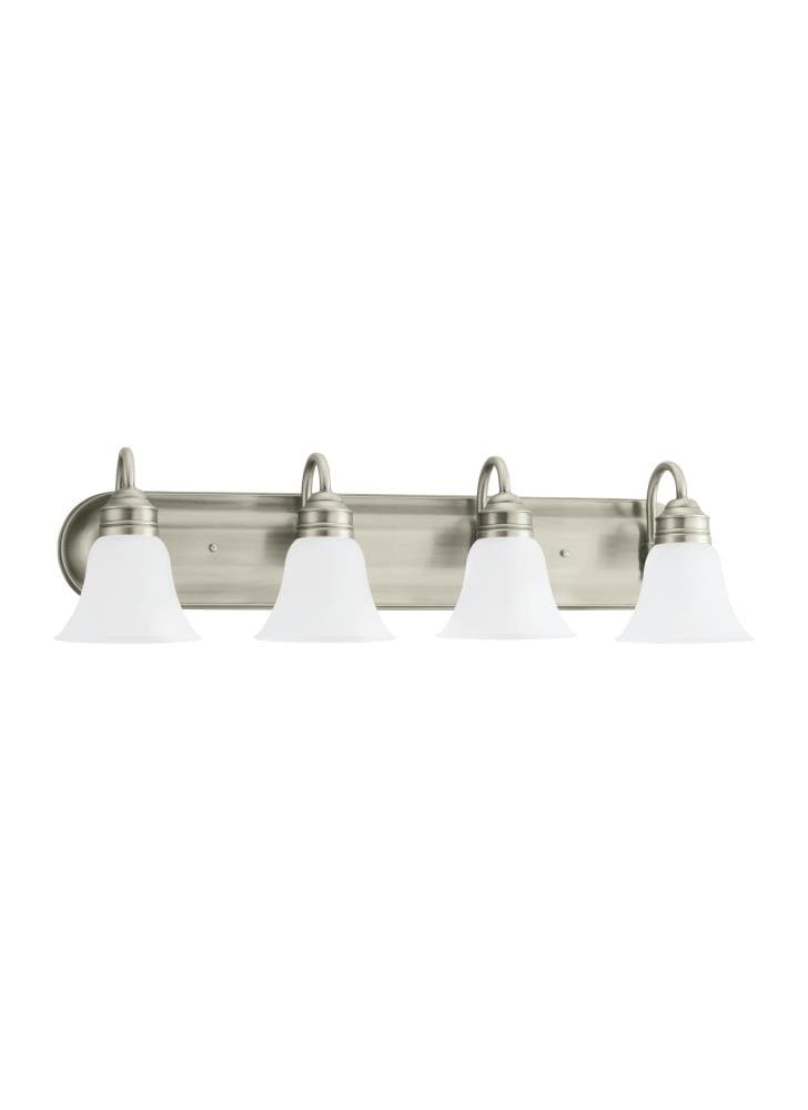 Sea Gull Lighting 44853EN3-965 Gladstone 32.5-in 4-Light Antique Brushed Nickel LED Transitional Vanity Light