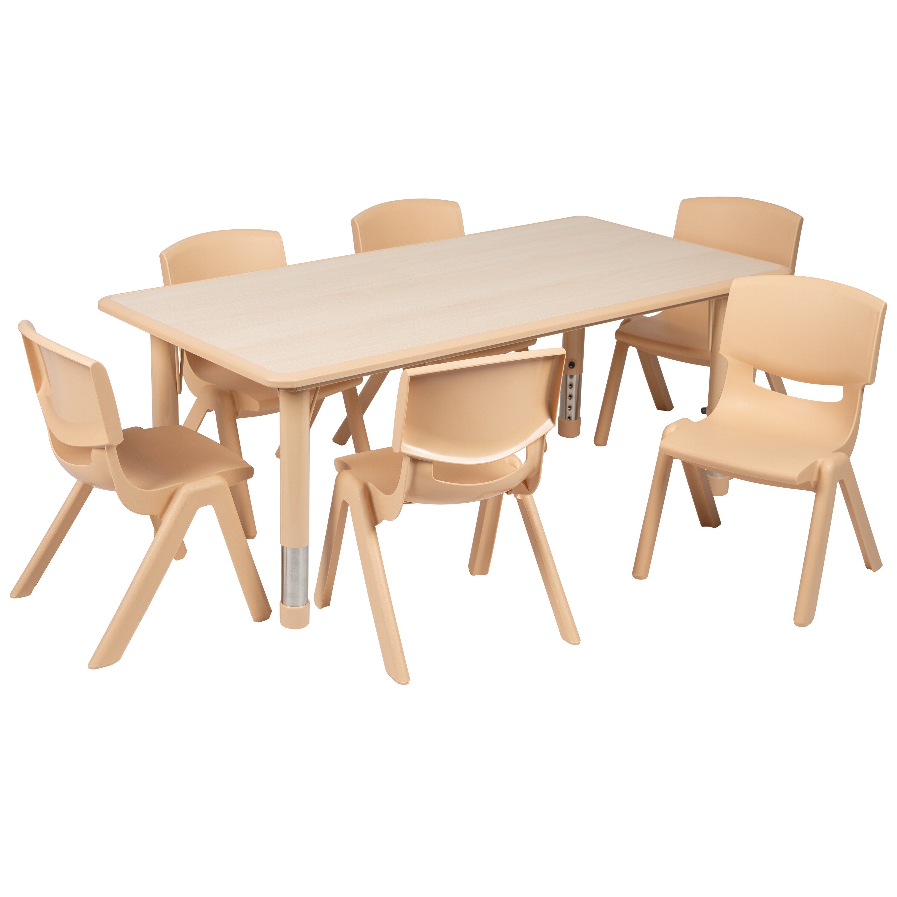 Kids rectangle discount table and chairs