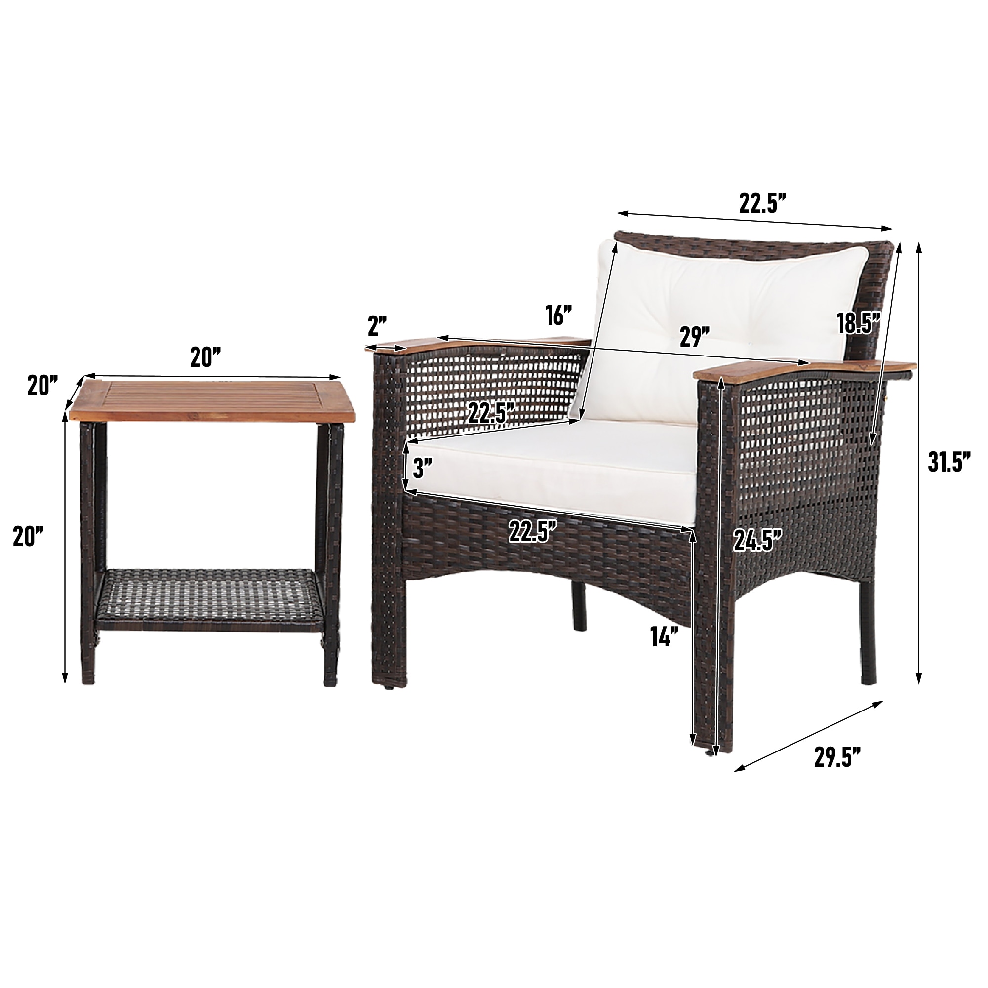 LIVIZA OUS69536 Patio-Conversation-Sets - View #2