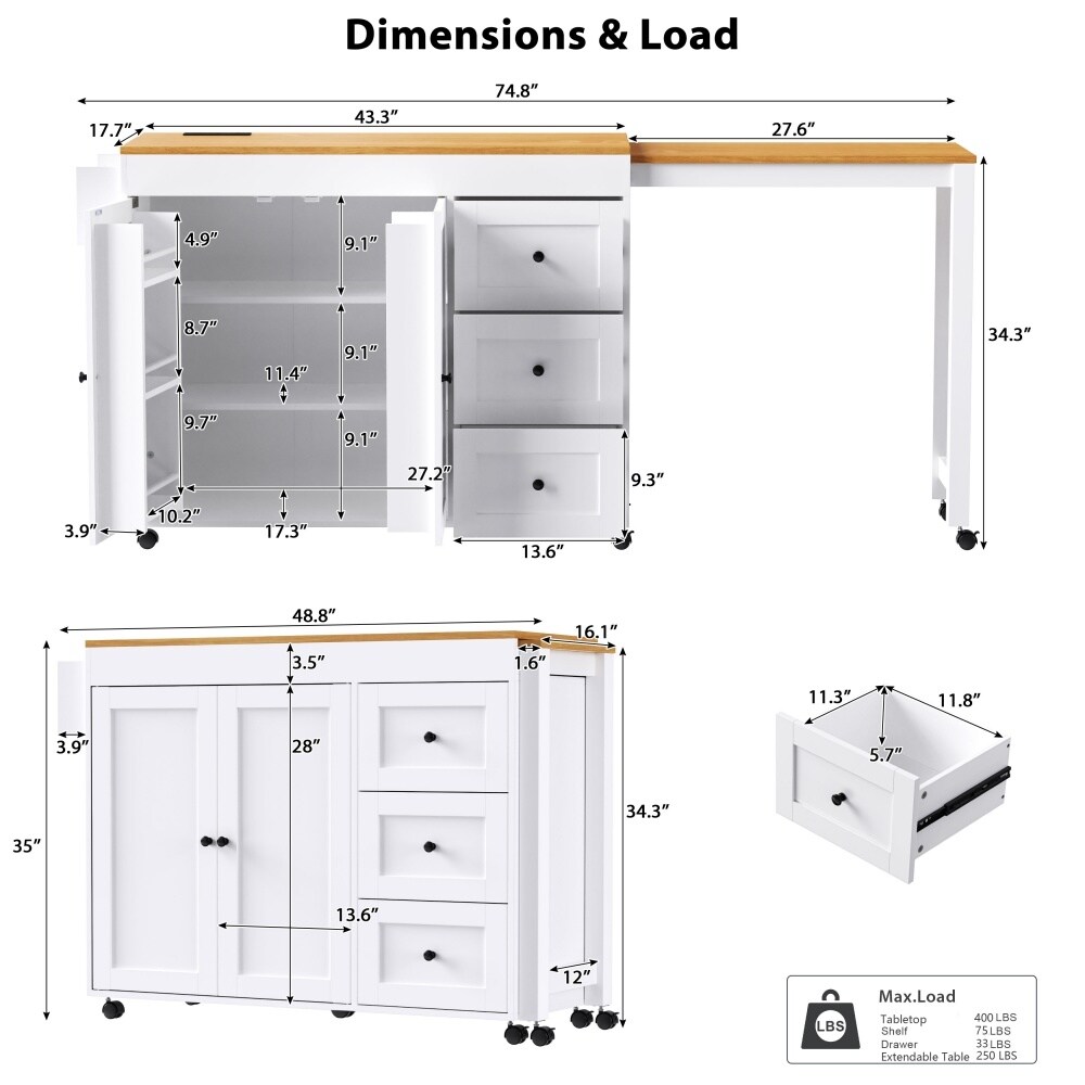 Coolbibila XIO-ISLAND-WHITE Kitchen-Furniture - View #3