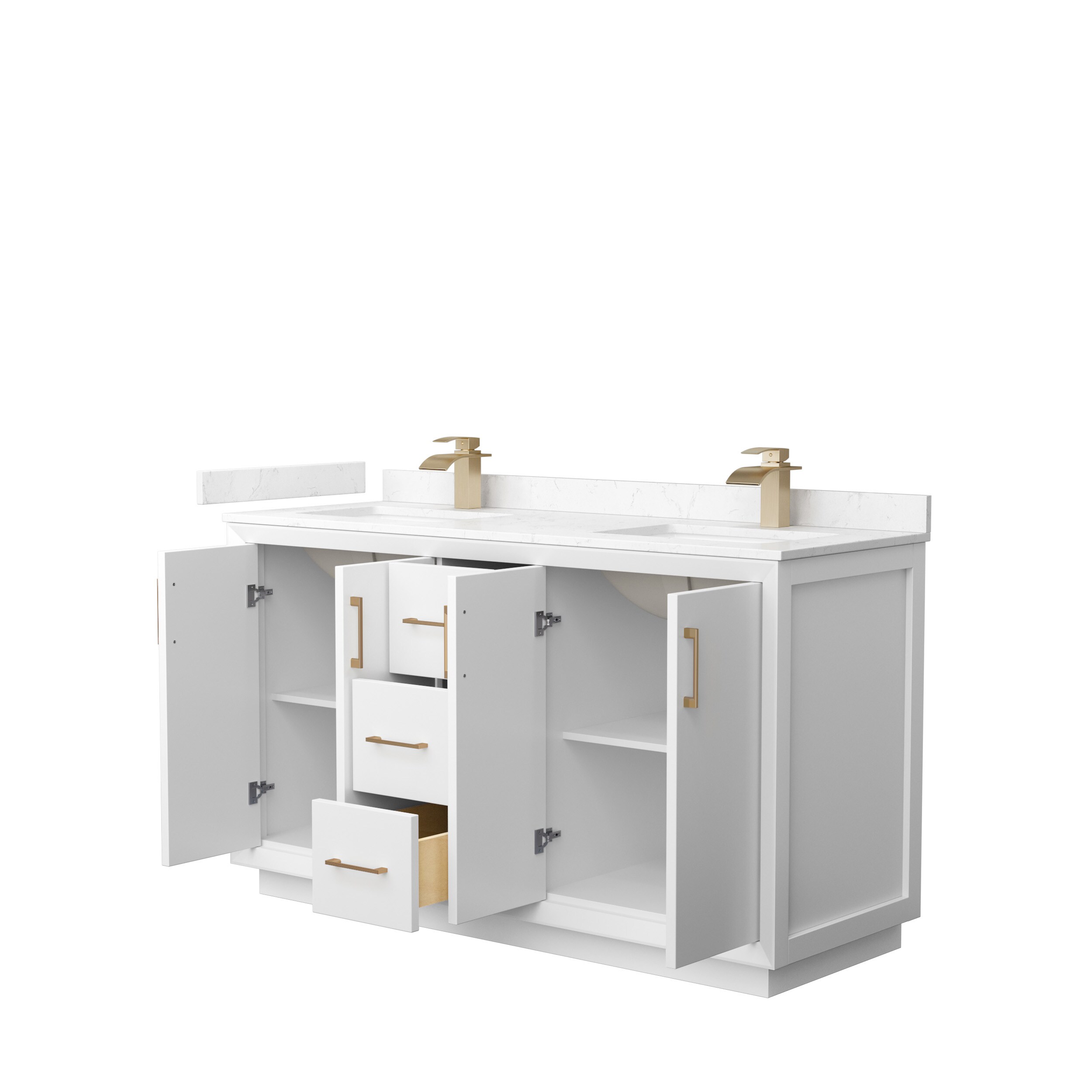 Wyndham Collection WCF414160DWZC2UNSMXX Bath-Vanity-Combo - View #2