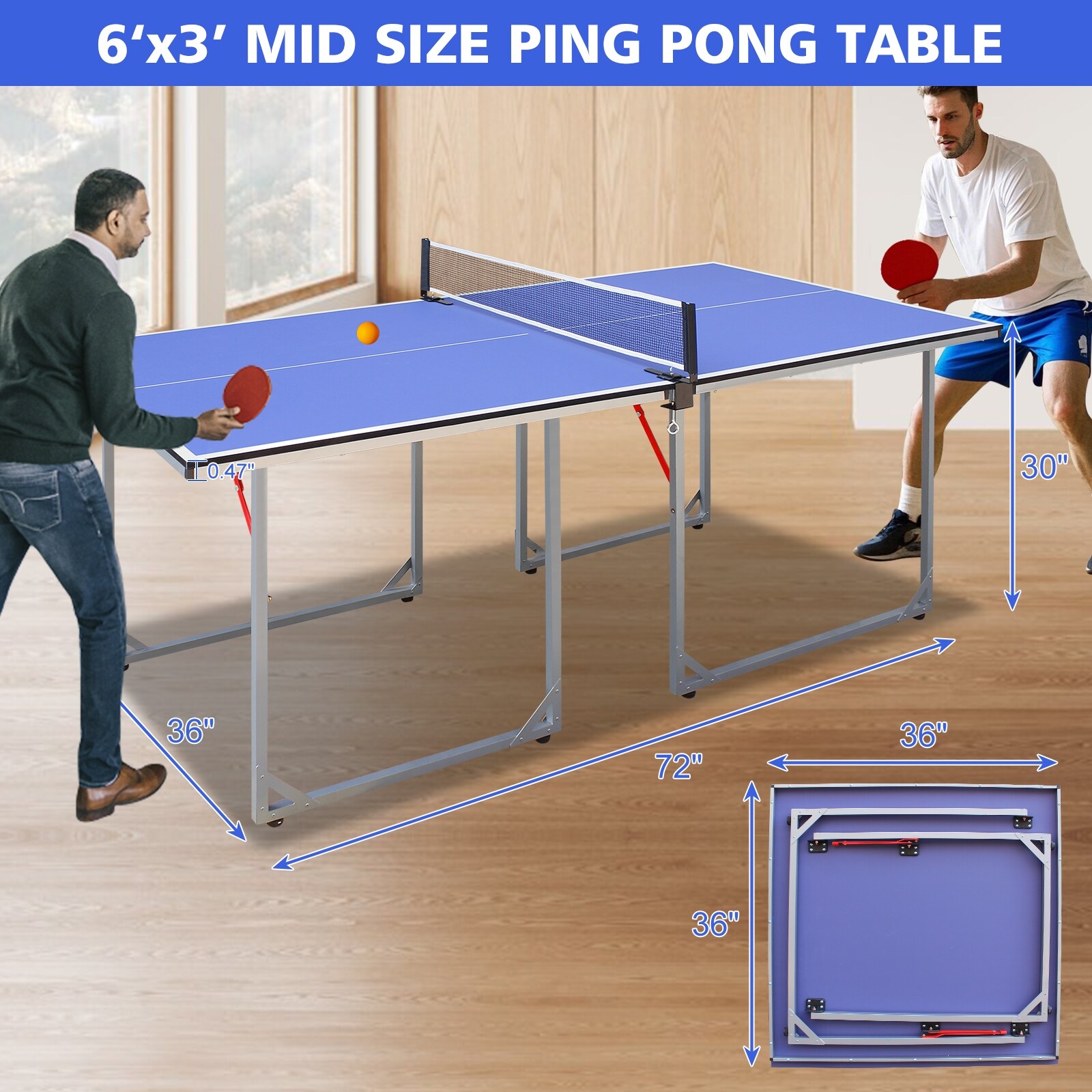 Dexmalle W2031P300870 Ping-Pong-Table - View #3