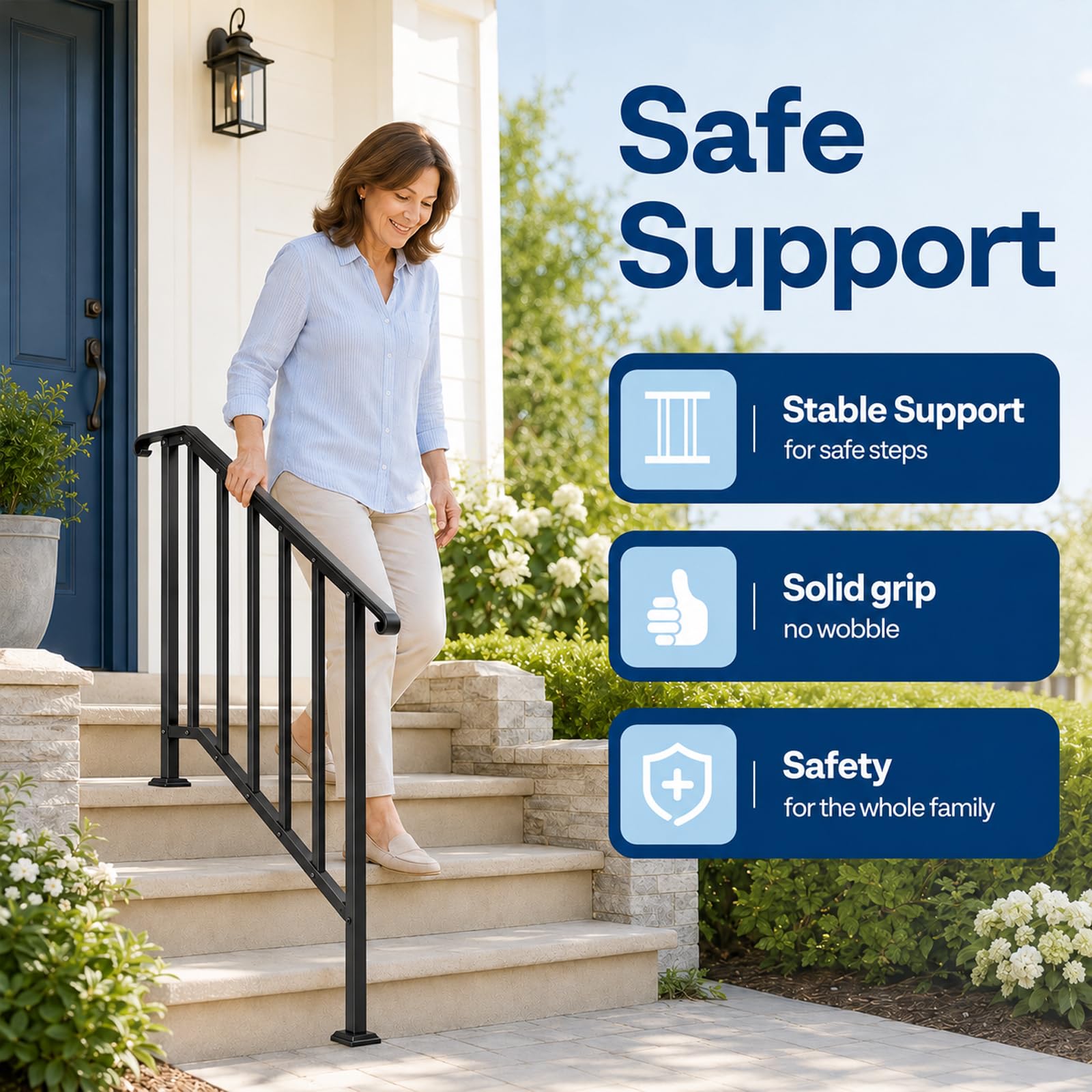 GarveeLife CLJ91CBLHUNR1GID Interior-Stairpart-Railing - View #3