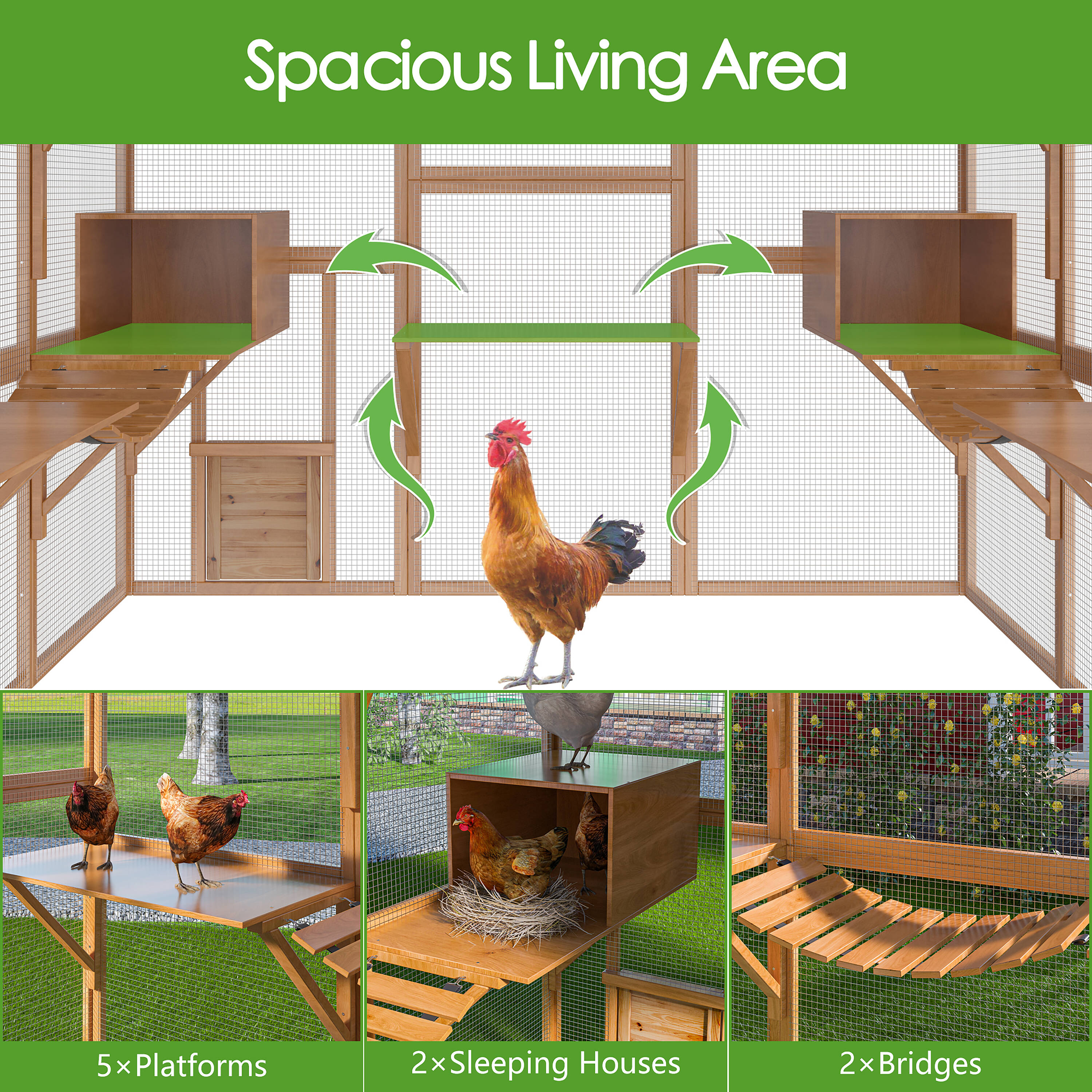MIDHAM KF150158-07+08 Chicken-Coops-Rabbit-Hutches - View #14