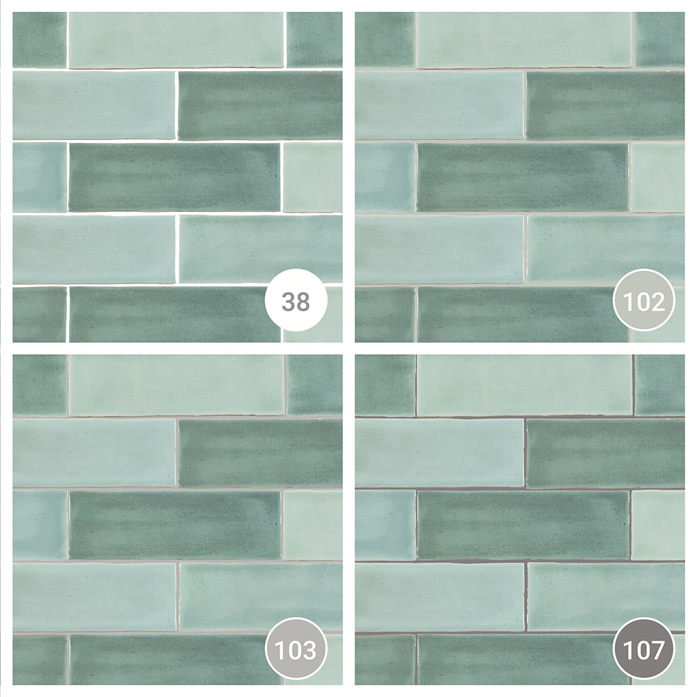 Boutique Castaway Green 3-in x 9-in Glazed Ceramic Subway Wall Tile (0. ...