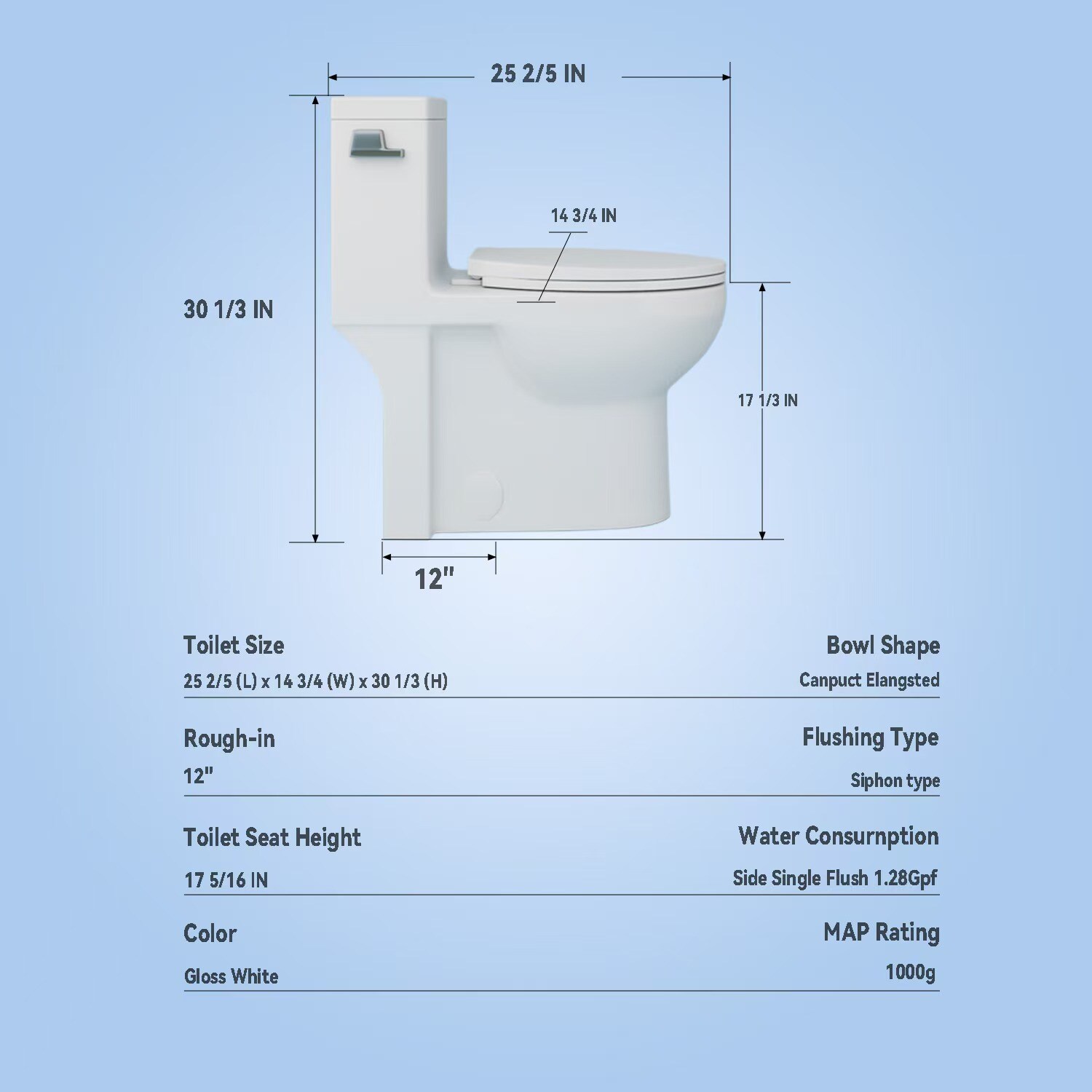 WELLFOR GTLGW-003S toilets - View #7