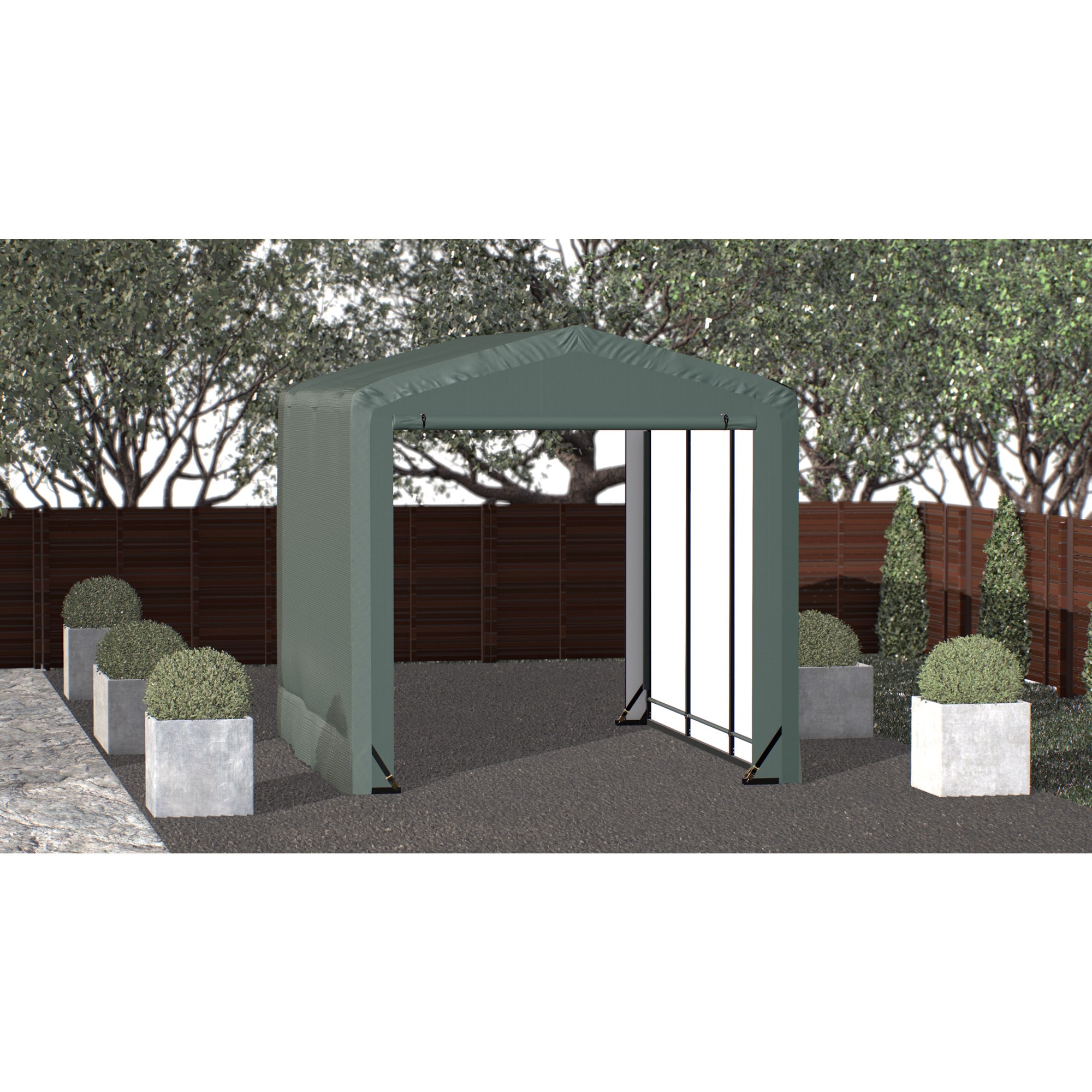 ShelterLogic SQAACC0104C01001410 10-ft x 14-ft Metal Single car Garage Building