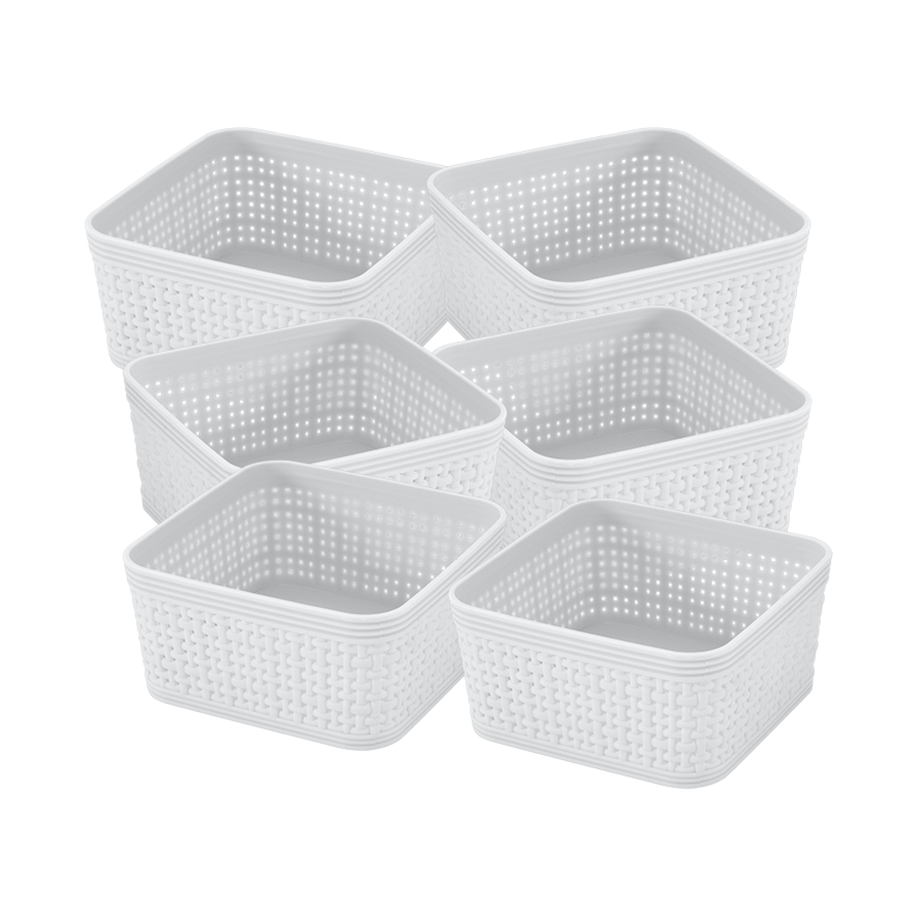 Simplify 4-Pack 12.76-in x 3.66-in Clear Plastic Drawer Organizer in the  Drawer Organizers department at