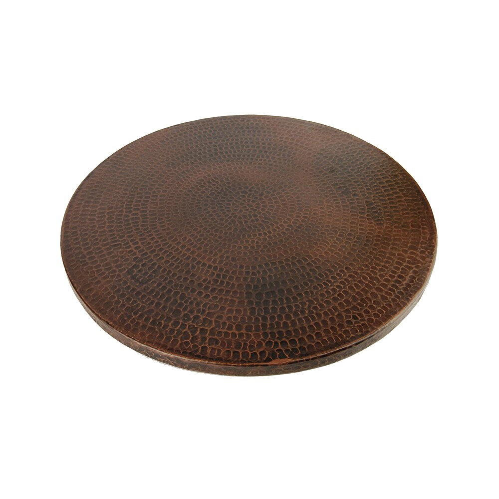 Premier Copper Products 1-Tier Wood Full Circle Tabletop Lazy Susan