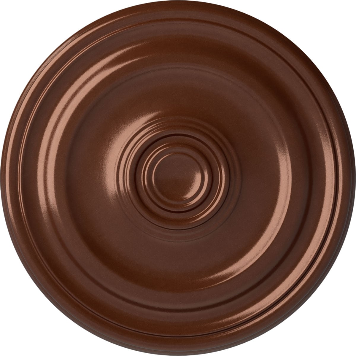 Ekena Millwork CM15DECPS Devon 15.75-in W x 15.75-in L Painted Copper Penny Polyurethane Whole Ceiling Medallion