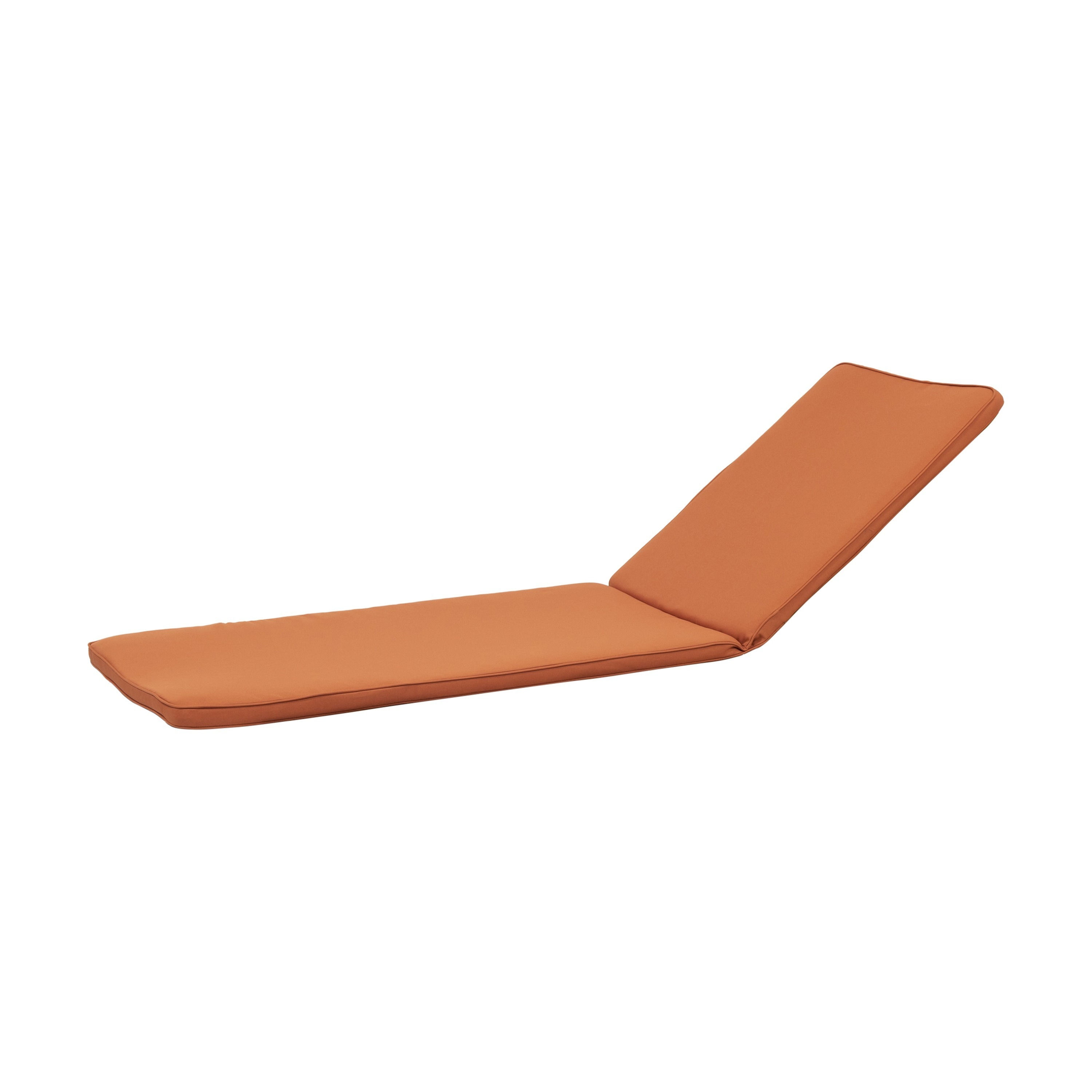 Benzara BM335352 Patio Furniture Cushions 78.75-in x 23.75-in Orange Patio chair cushion