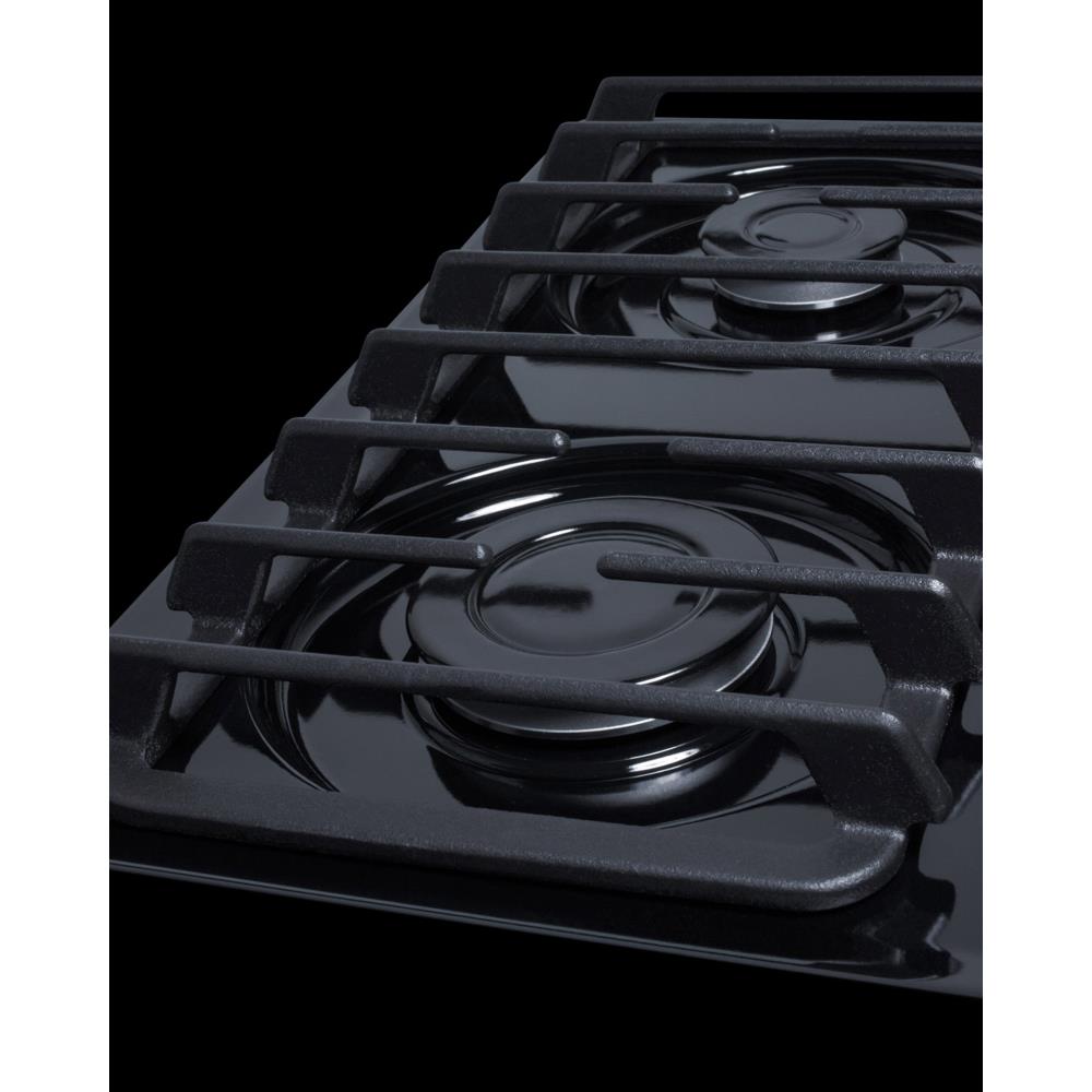 Summit Appliance 24 In 4 Burners Black Gas Cooktop In The Gas Cooktops