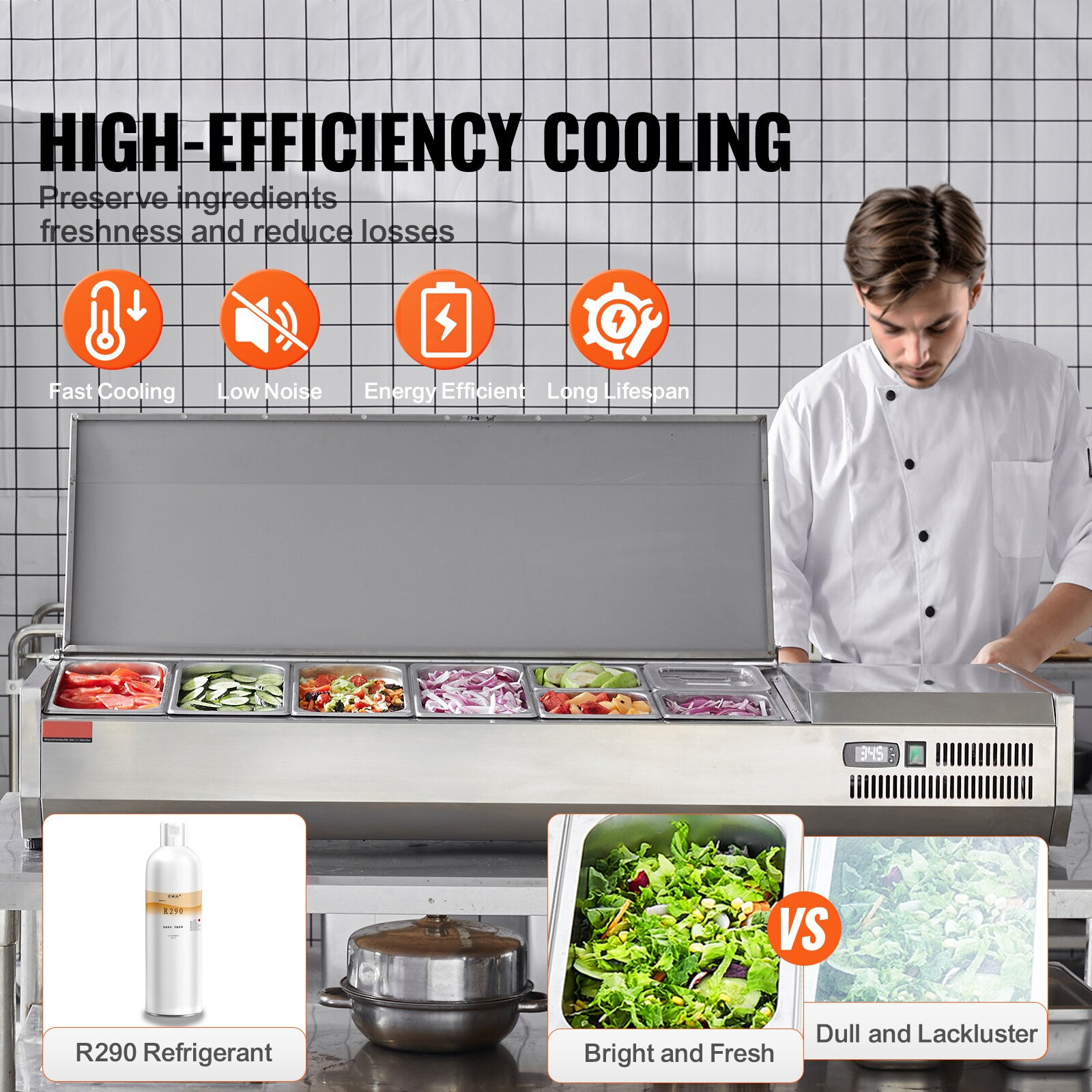 SVOPES SCBXGZLZDWT603190V1 Refrig-Prep-Tables - View #2