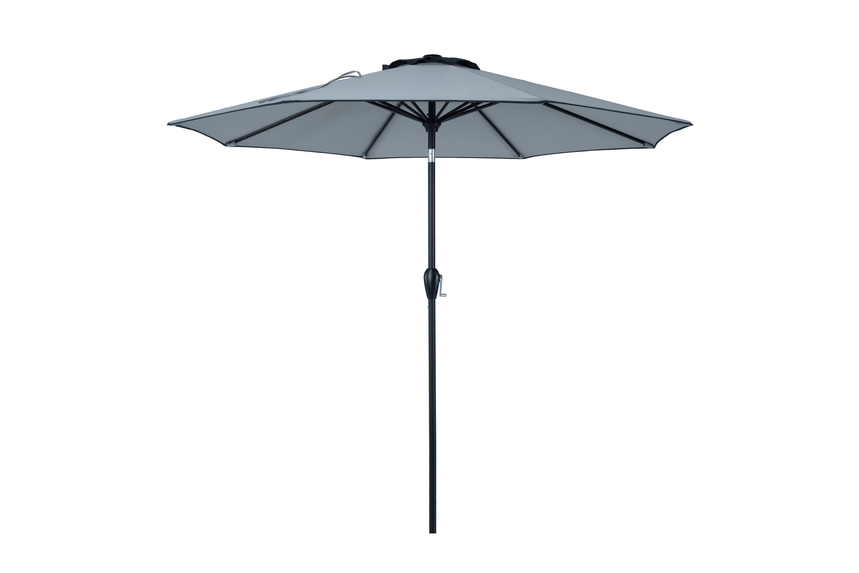 PolyTeak UMBL-9FT-GYC 9-Feet Aluminum Market Patio Umbrella