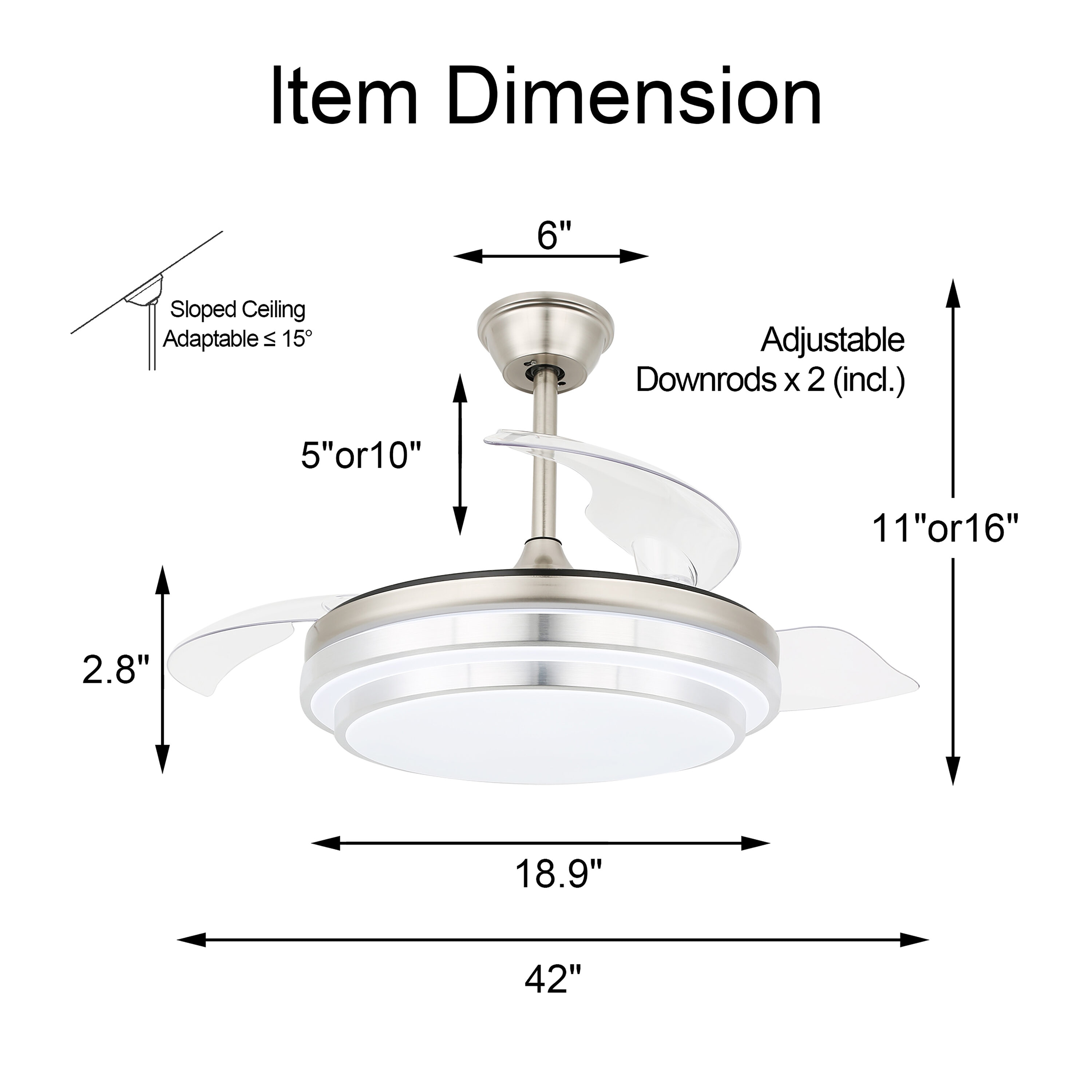 Bella Depot DC4204 Ceiling-Fans - View #9