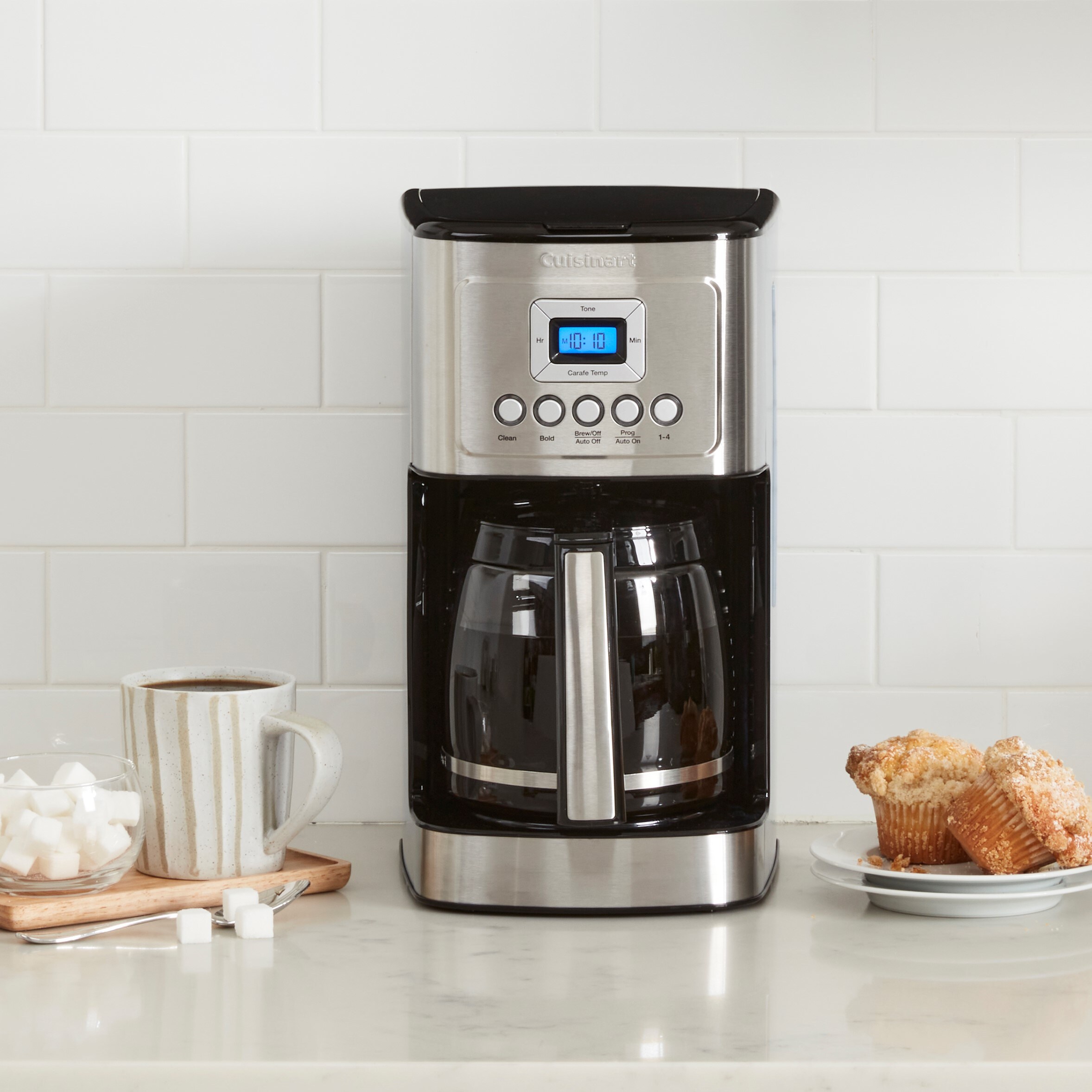 Cuisinart 14 Cup Programmable Drip Coffee Maker with Automatic Shut off Stainless Steel DCC 3200P1 at Lowes