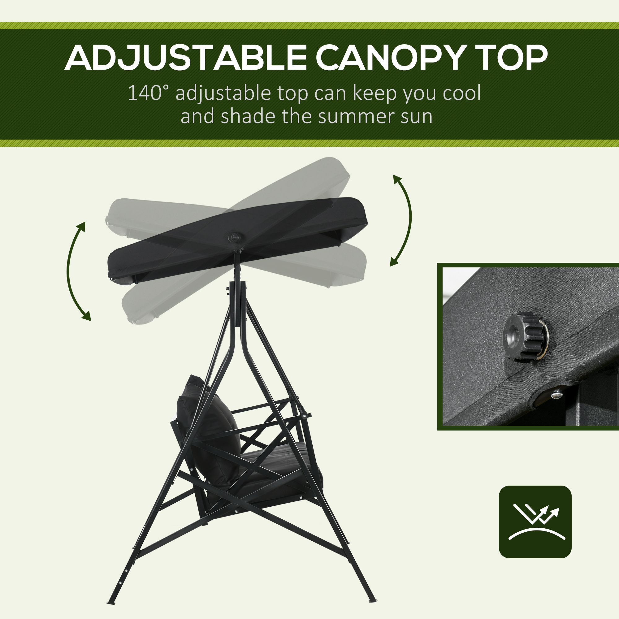 Miki Shinly AB-2468-75JJ Swing-Gliders - View #5