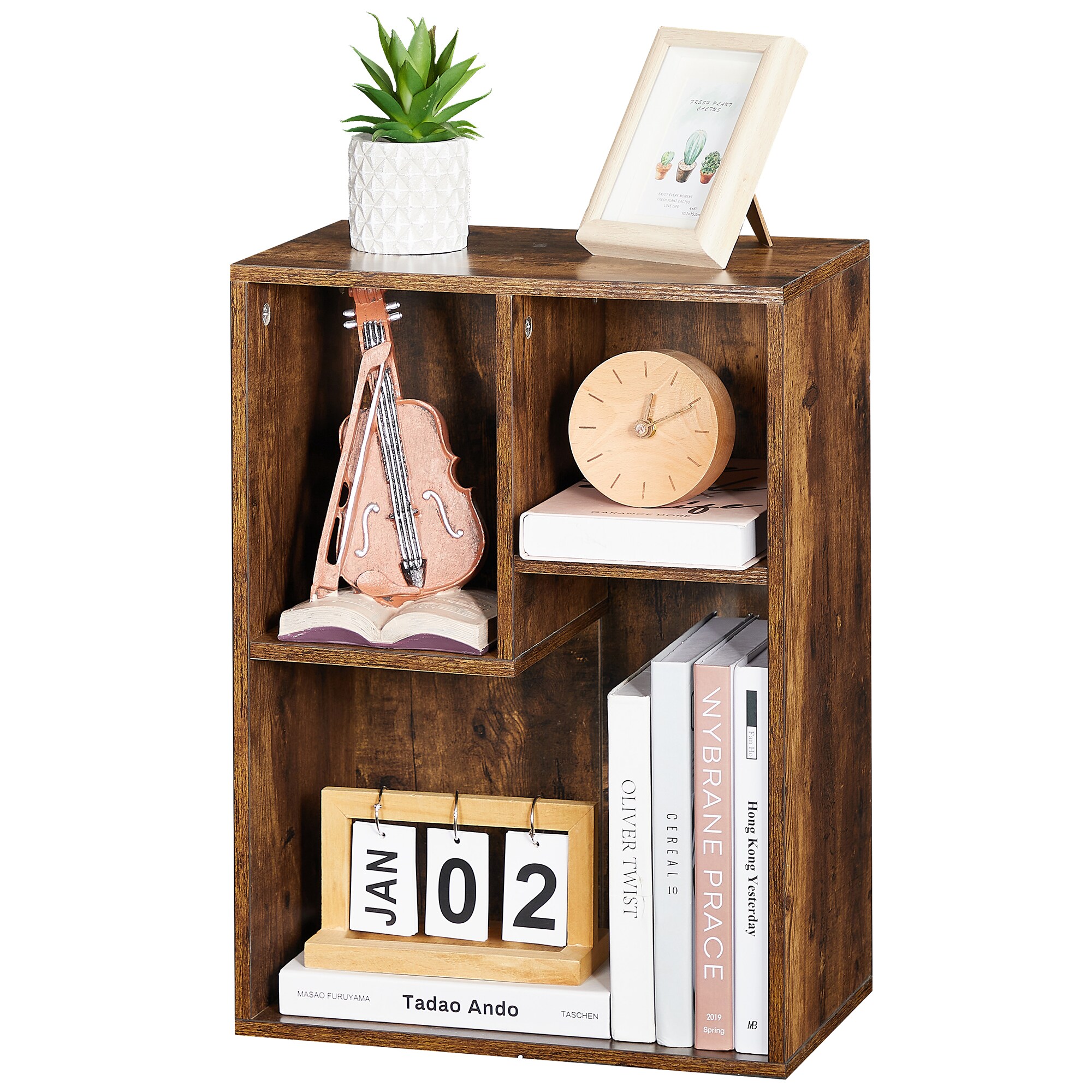 Vecelo LOE-B09-BRN bookcases - View #4