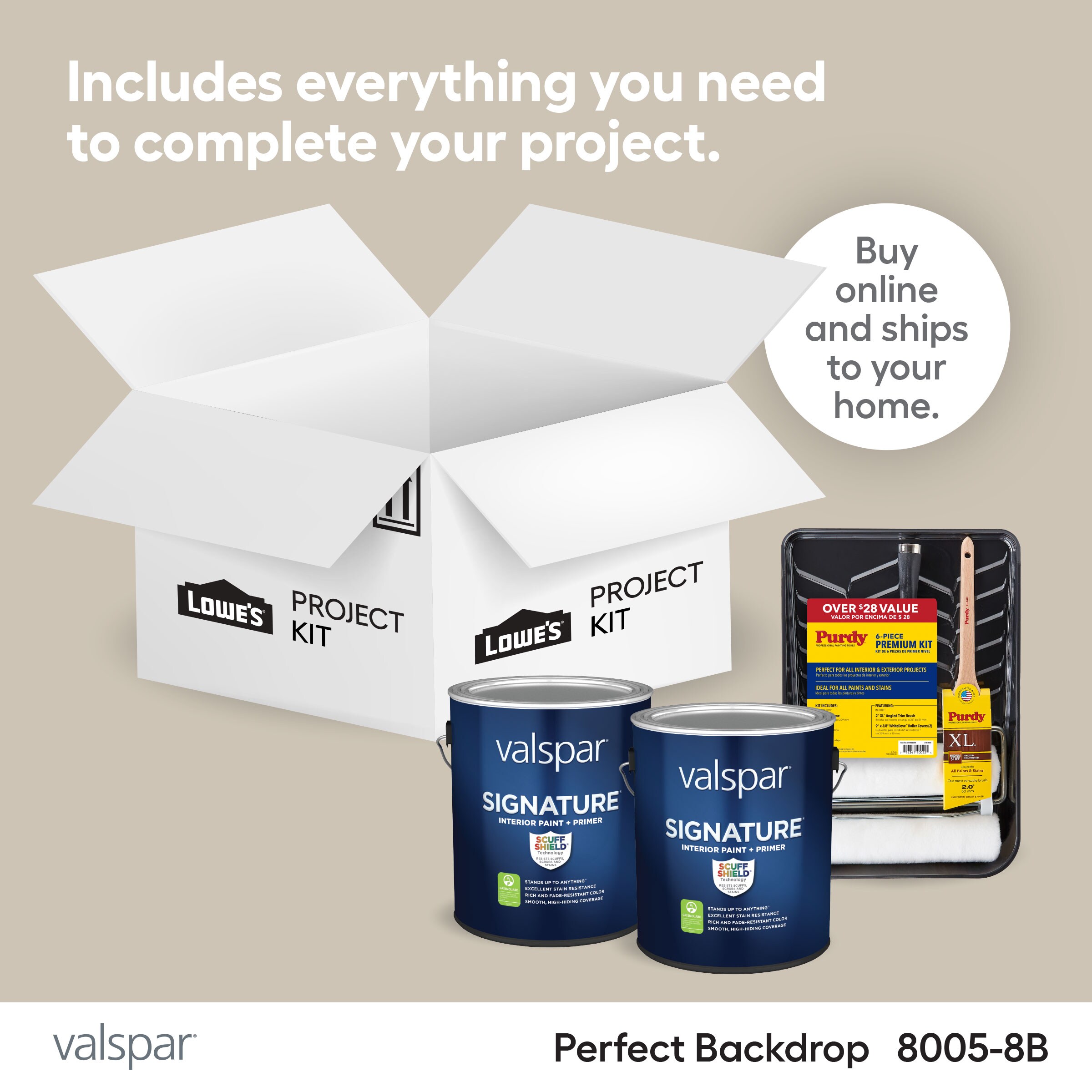 Shop Valspar Perfect Backdrop Paint Project Kit at