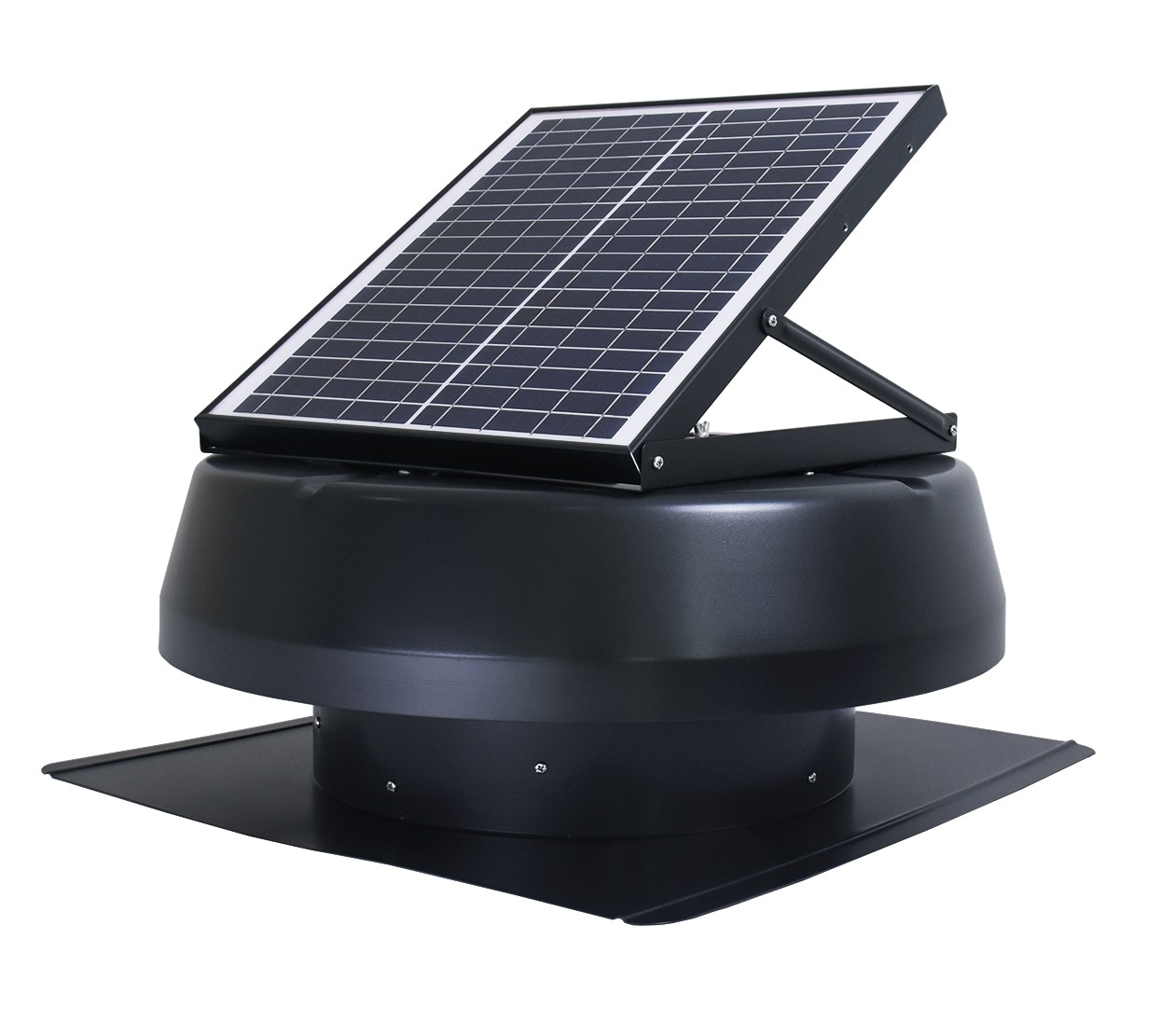 Solar Powered Roof Mount Adjustable Attic Fan 20W Polycrystalline Roof Mounted 