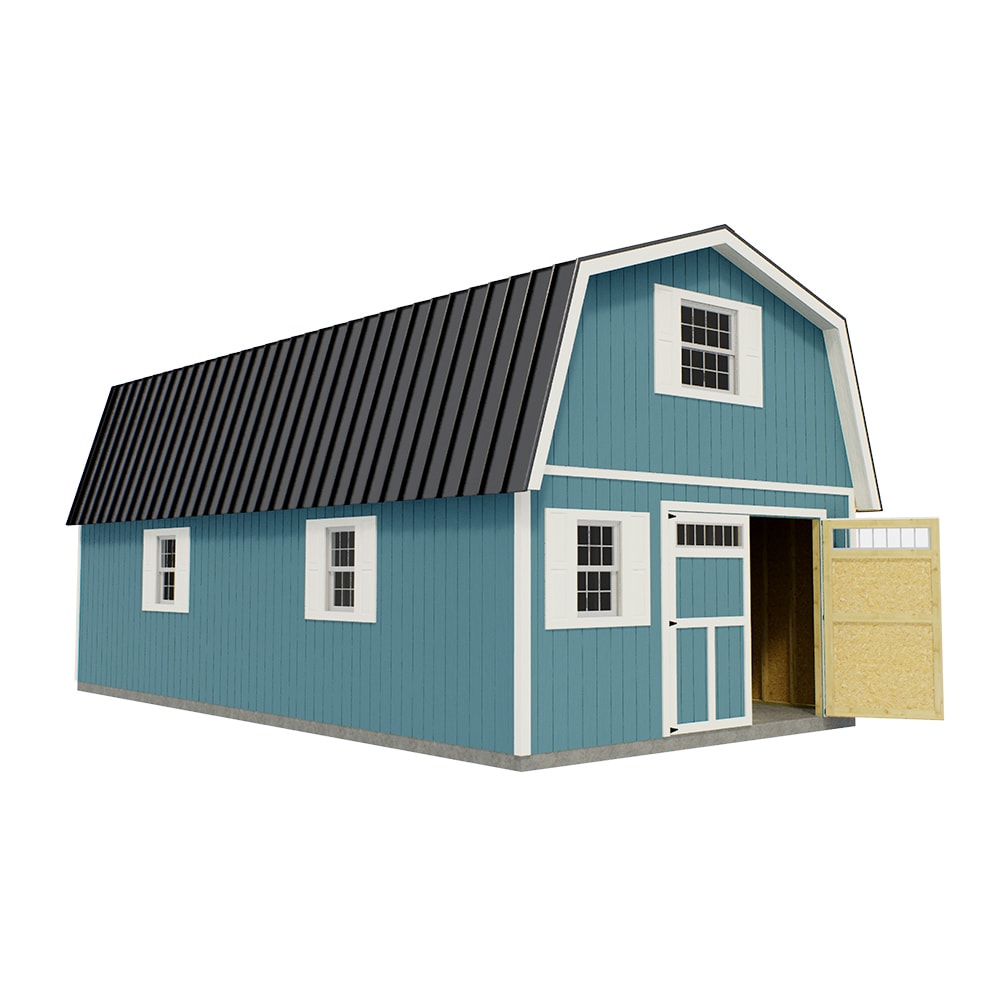 Best Barns 16-ft x 32-ft Wood Single Car Garage Building in the Garage ...