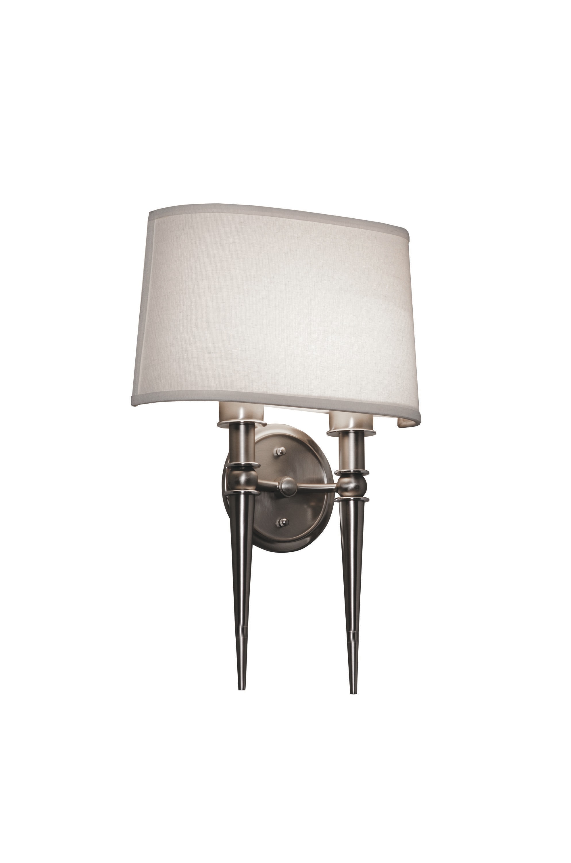 AFX MNS131810LAJD1SN Montrose 13-in W 2 -Light Satin Nickel Transitional Integrated LED Wall Sconce