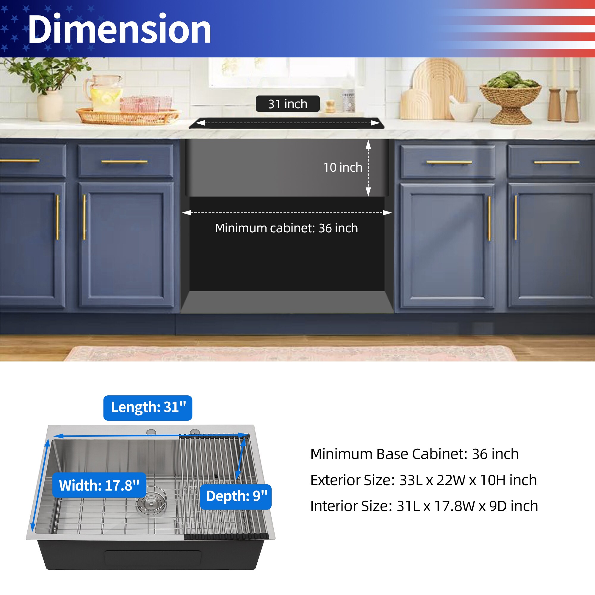 Rainlex RX-SS16-3322 Kitchen-Sinks - View #9
