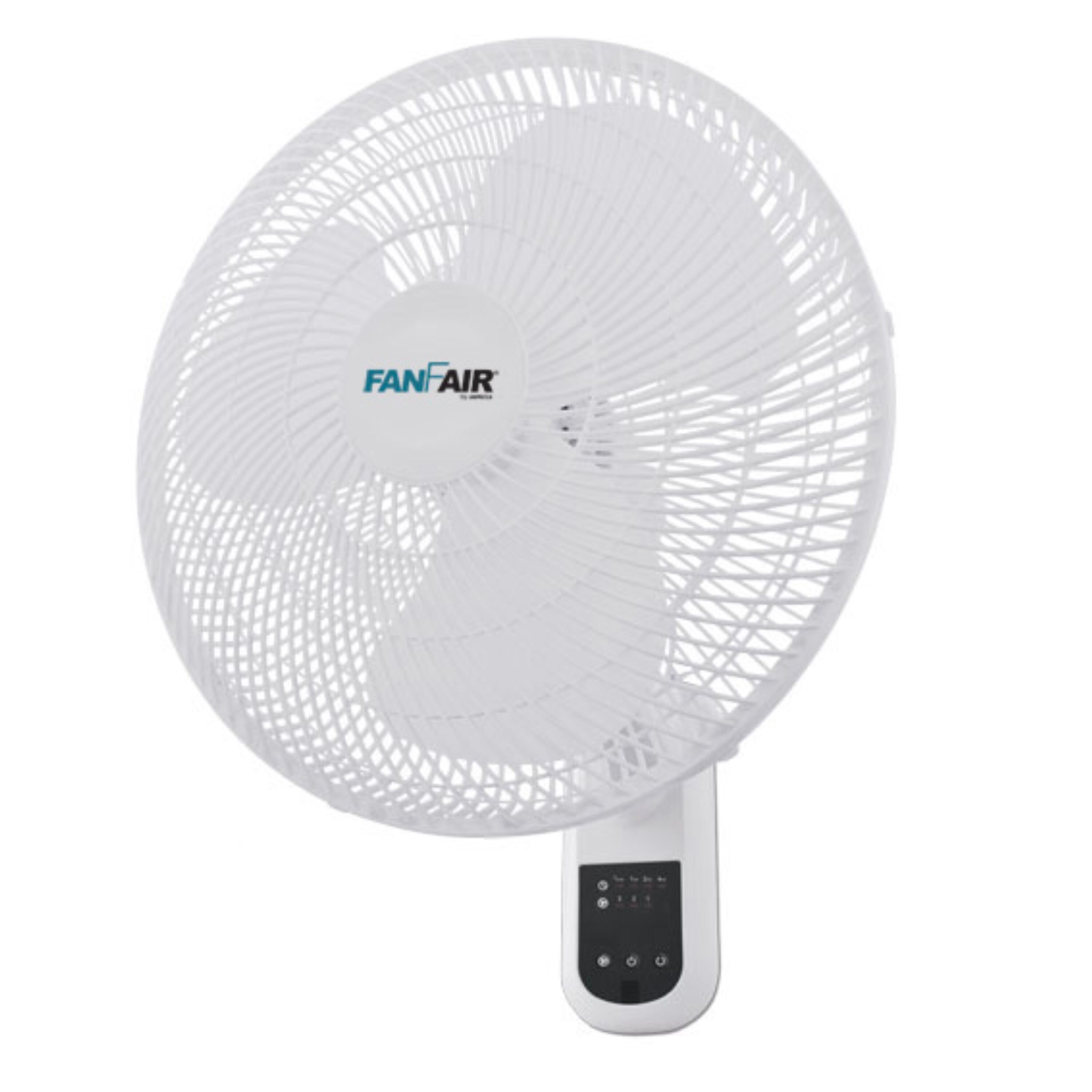 FanFair WFWF1600W697 16-Inches Oscillation Indoor White Wall Mounted Fan