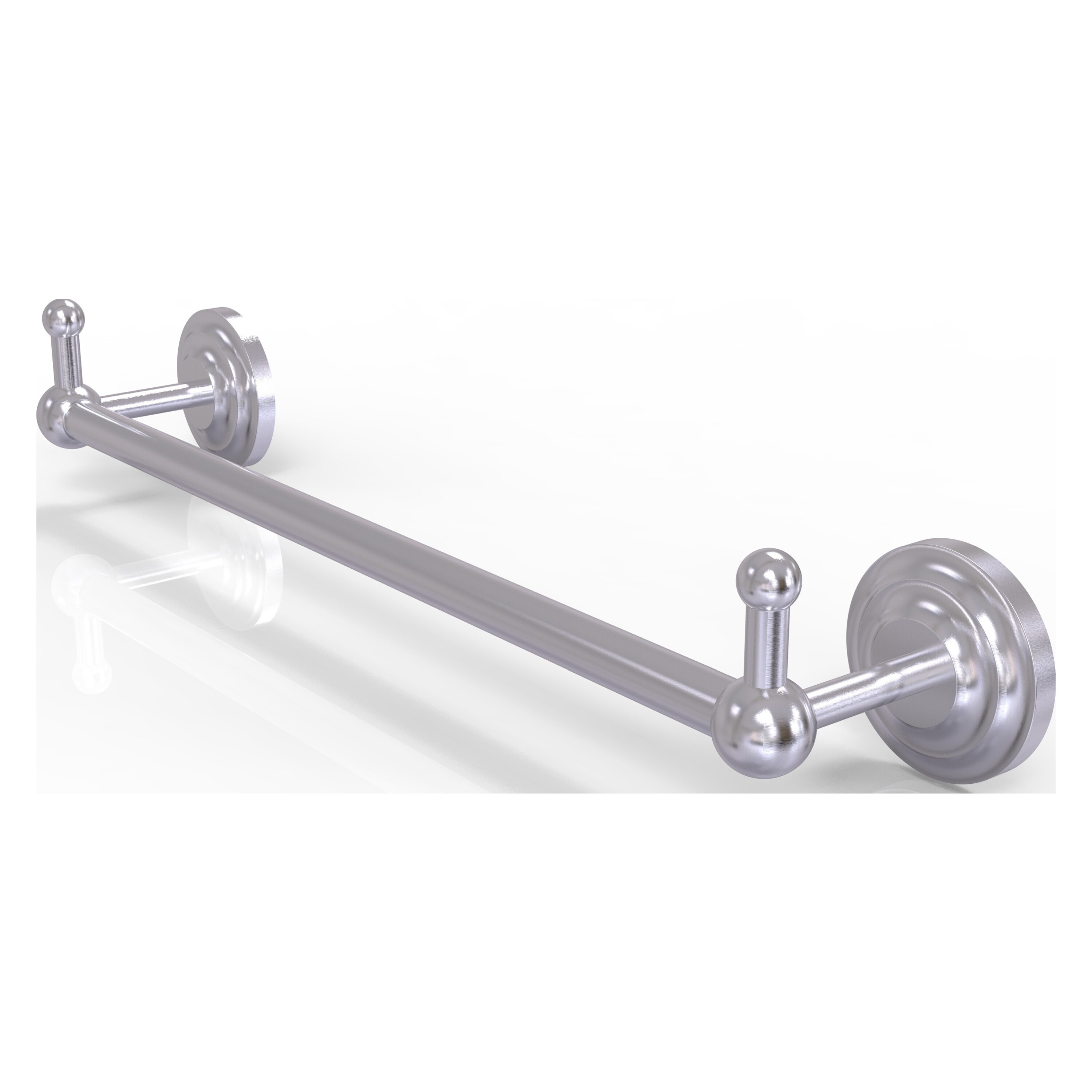 Allied Brass PQN-41-36-PEG-SCH Prestige Que New 36-in Satin Chrome Wall mount Single Towel Bar