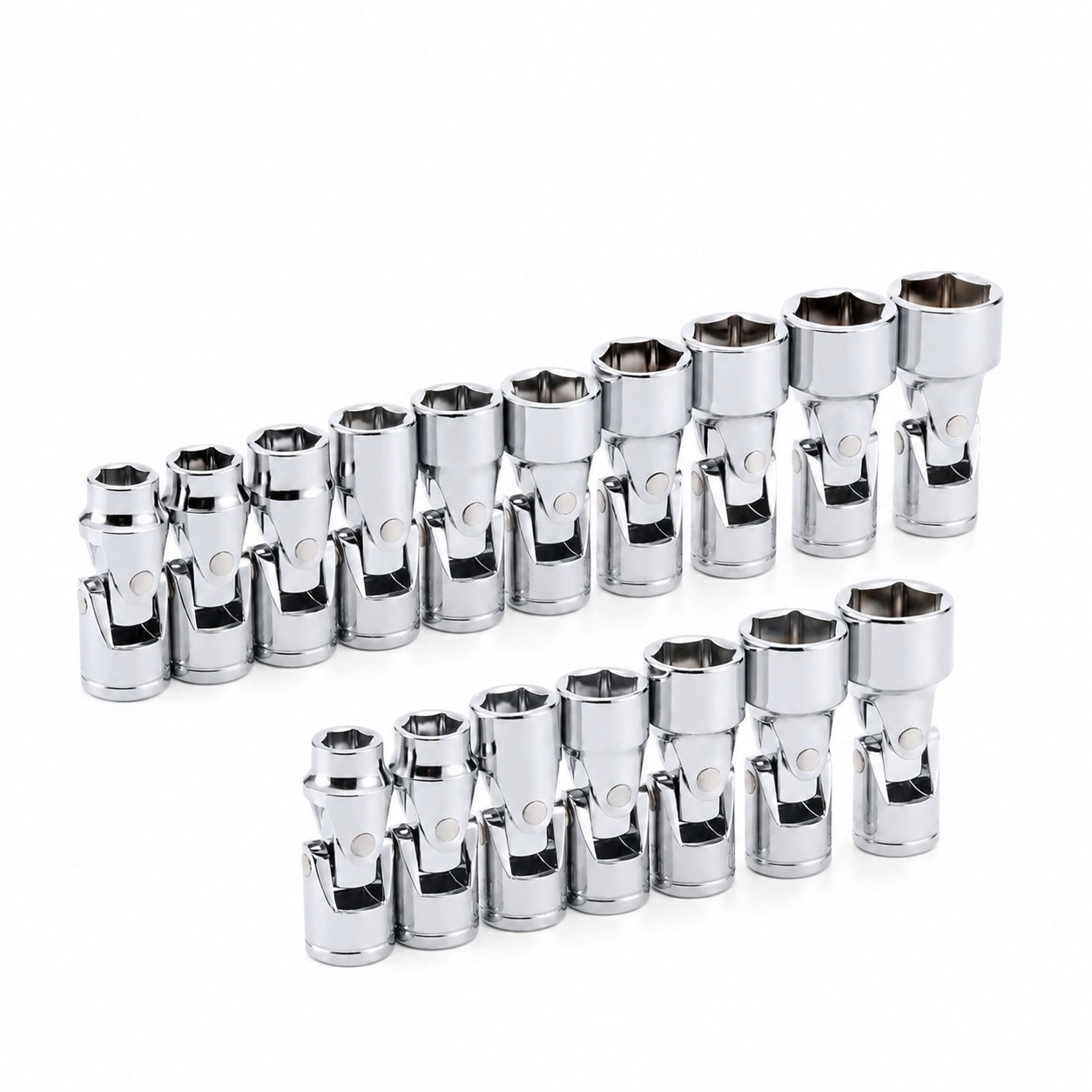 Aoibox  17 Piece 3 8 in Drive Ratchet and Socket Set SAE and Metric Chrome Vanadium Steel Mirror Chrome Finish