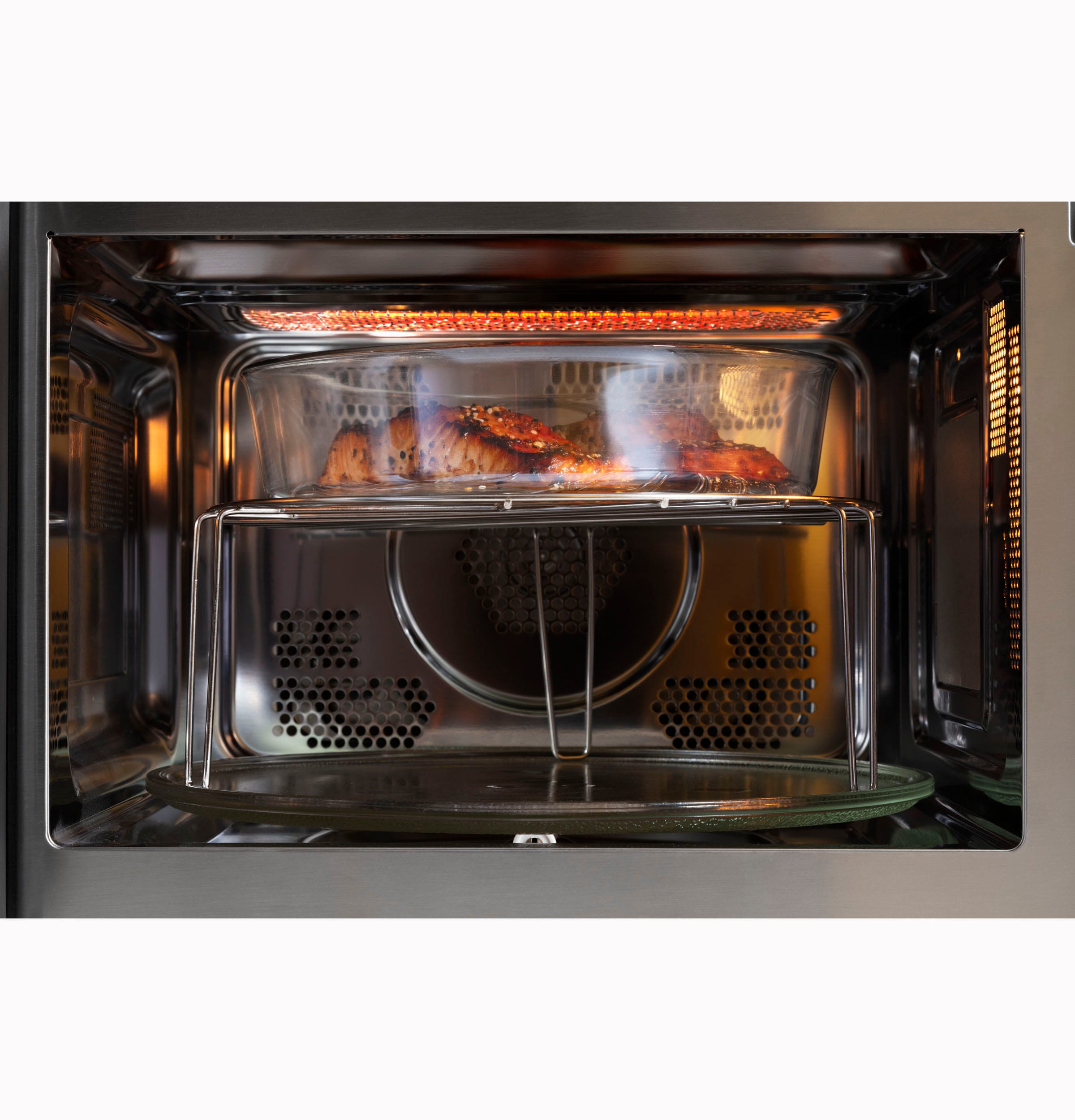 GE® Countertop Convection Microwave Oven with Air Fry and Broil- Stainless  Steel