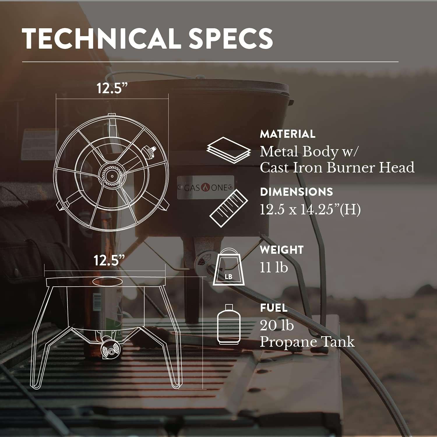 GasOne B-5300-15 Outdoor-Burners-Stoves - View #2