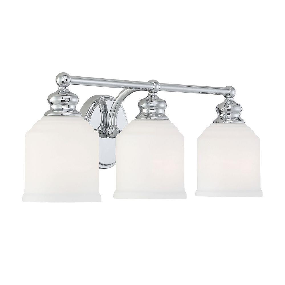  LW-SH511600 24-in 3-Light Polished Chrome Transitional Vanity Light Bar
