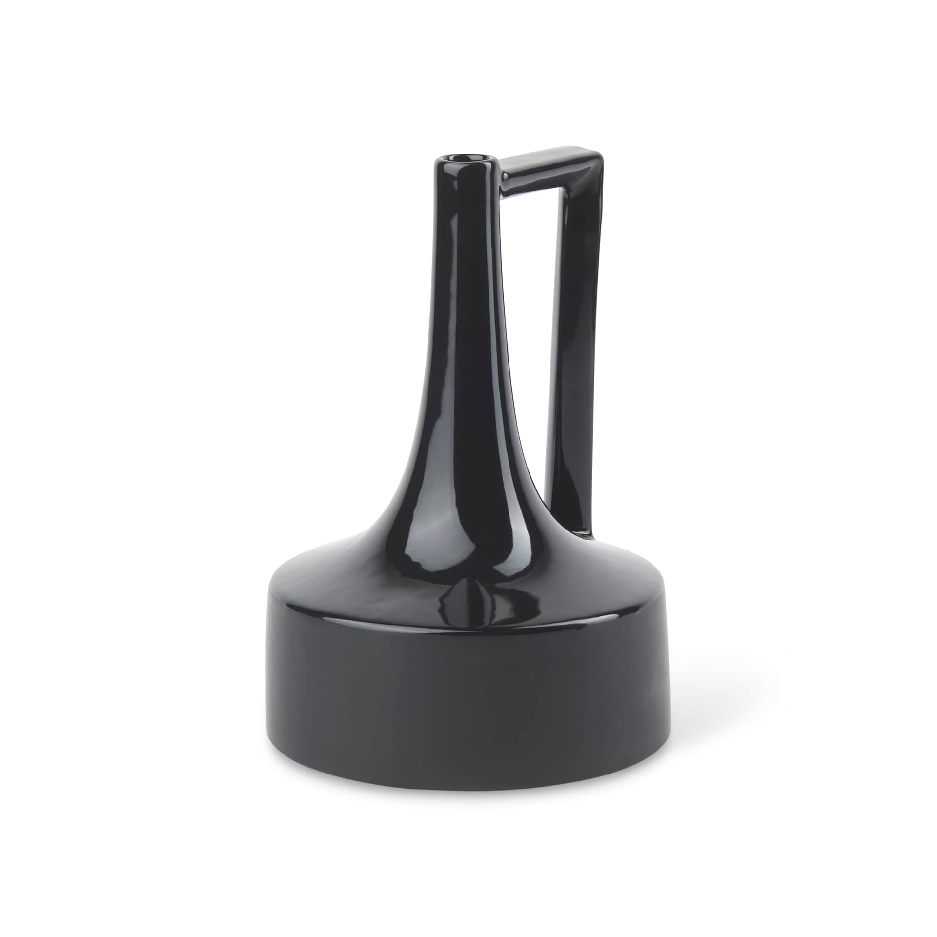 Mercana 69980 Black Ceramic Farmhouse Vase