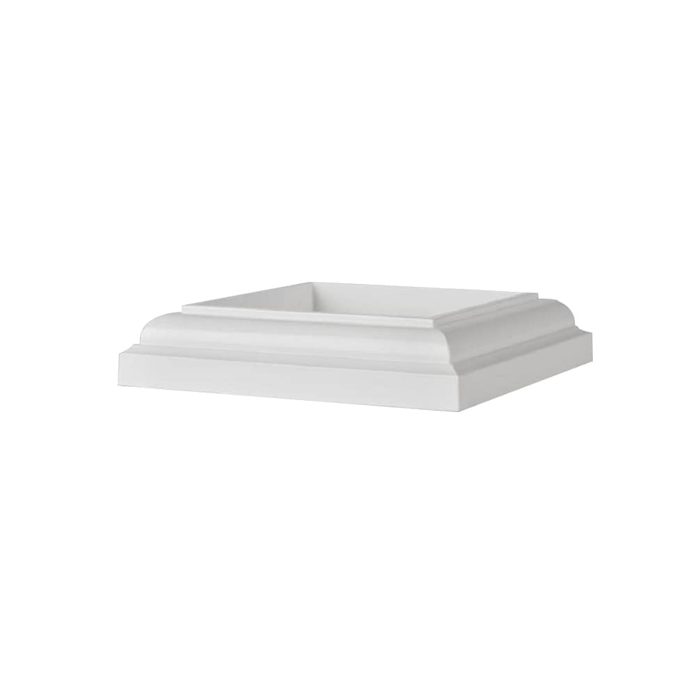 TimberTech A55X55PSKIRTMW 5-1/2-in x 5-1/2-in White Composite Deck post base trim