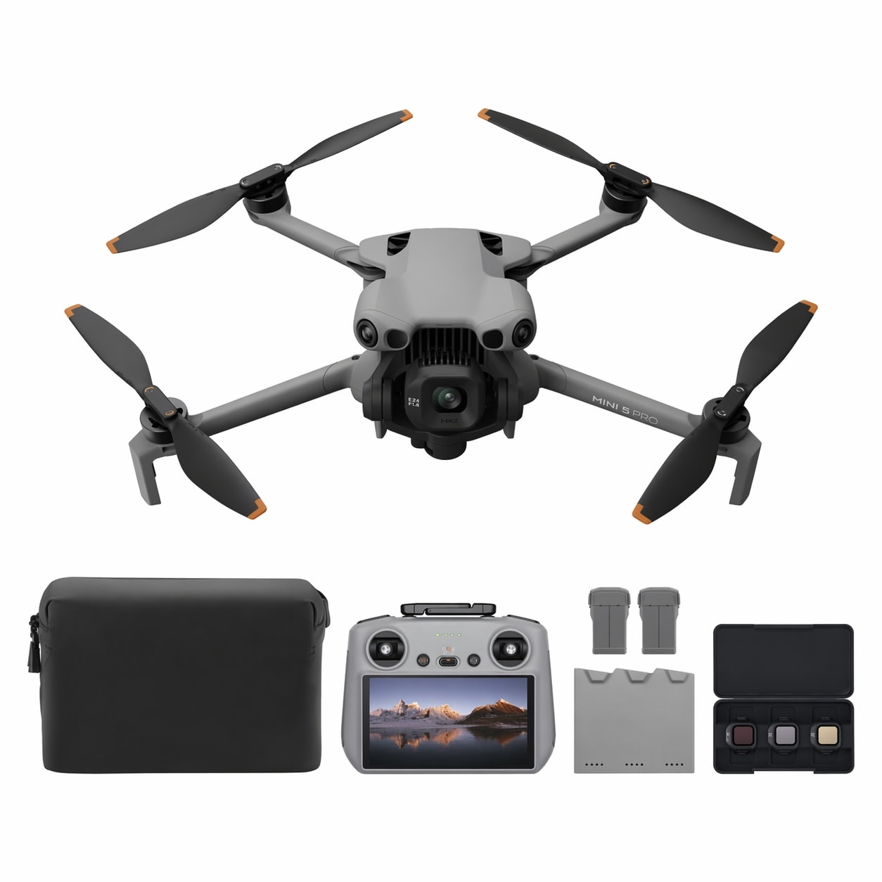 Afoxsos Mini 5 Pro Fly More Combo with RC 2 Drone with Camera 1 Inch CMOS 4K Drone for Beginners with Omnidirectional Obstacle Sensing #LAF0727F044