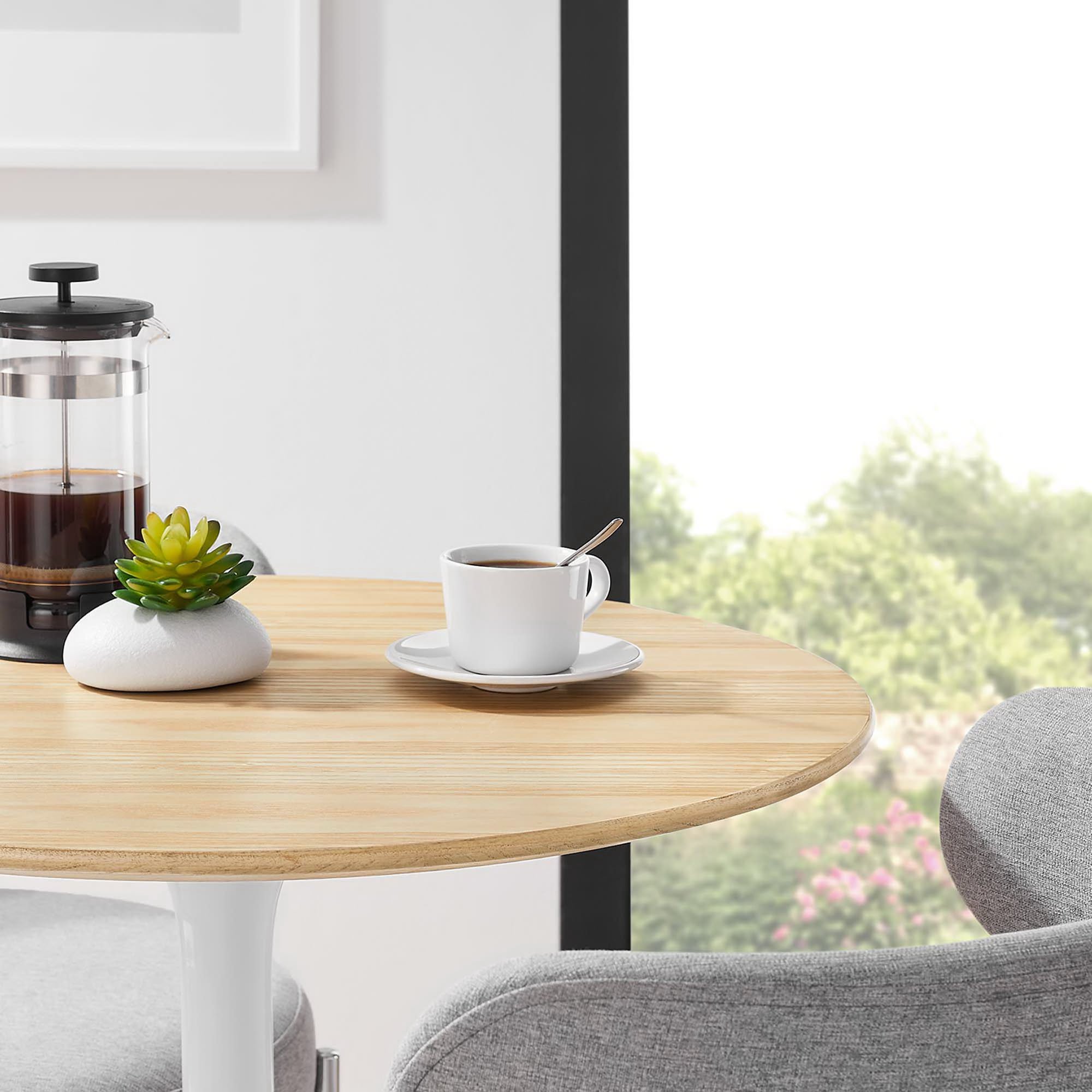 Modway EEI-5156-WHI-NAT Dining-Tables - View #6