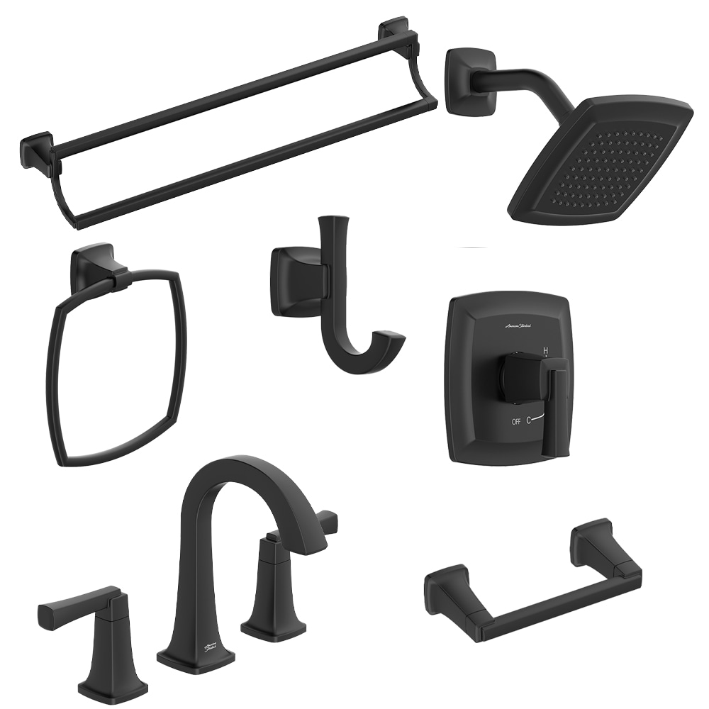 American Standard  Townsend Matte Black Bathroom Sink Faucet, Shower Faucet, and Bath Hardware Collection