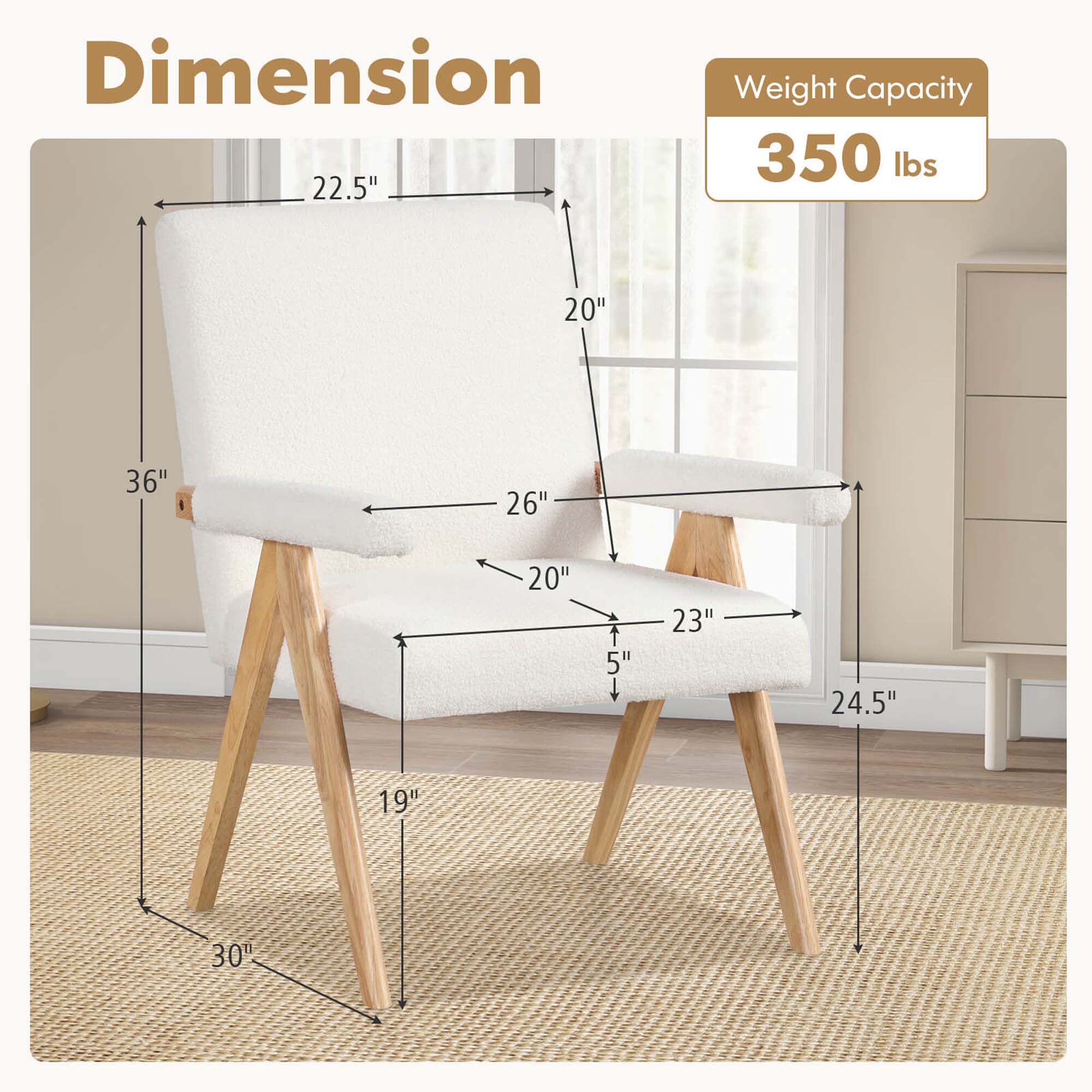 Costway HCST04285 chairs - View #2