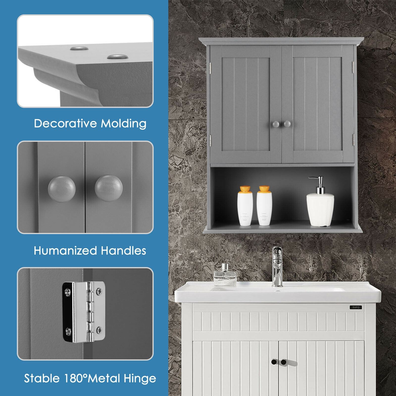 Forclover HYFC-BA930GR Bathroom-Wall-Cabinets - View #9